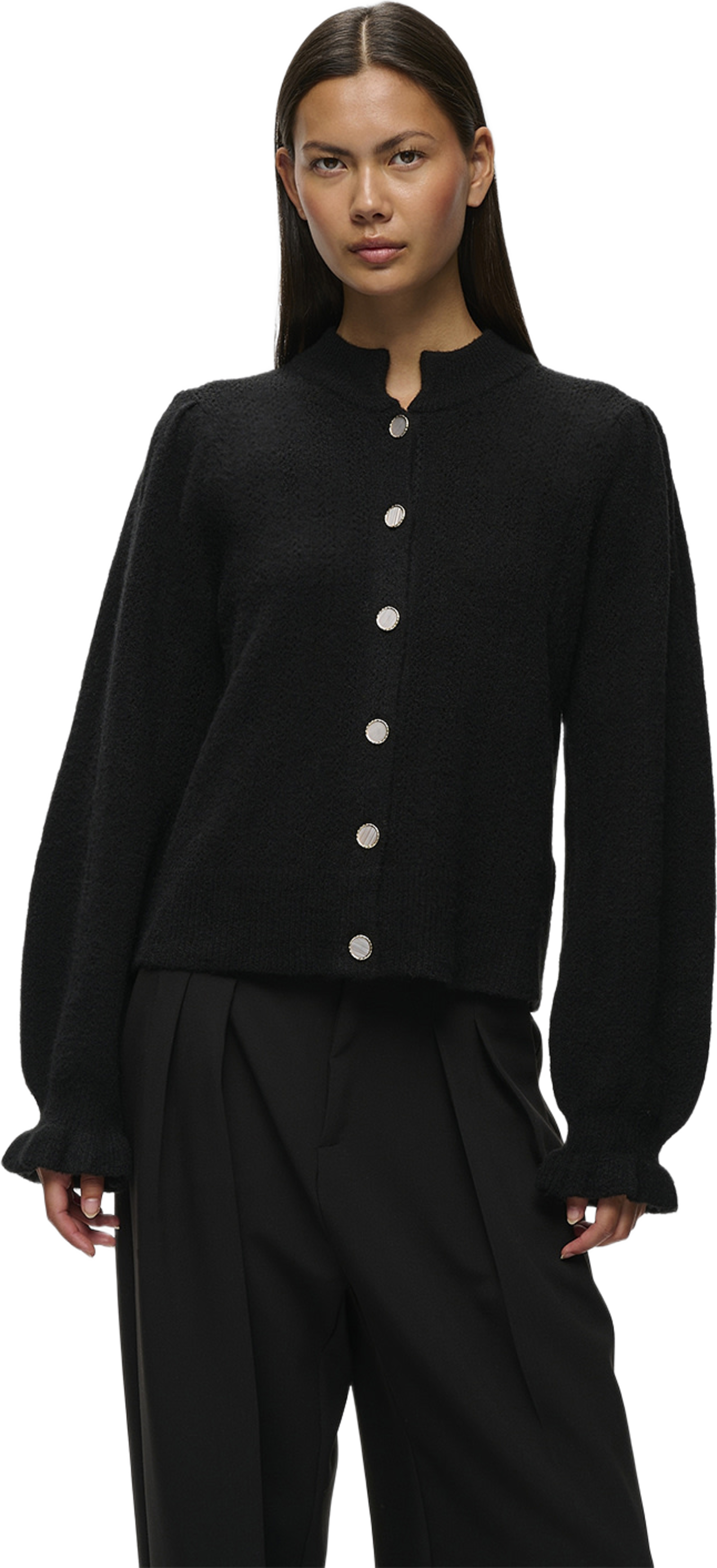 ElbieIW Cardigan, från Inwear, i färgen Black. Klicka för att öppna bilden i stort format