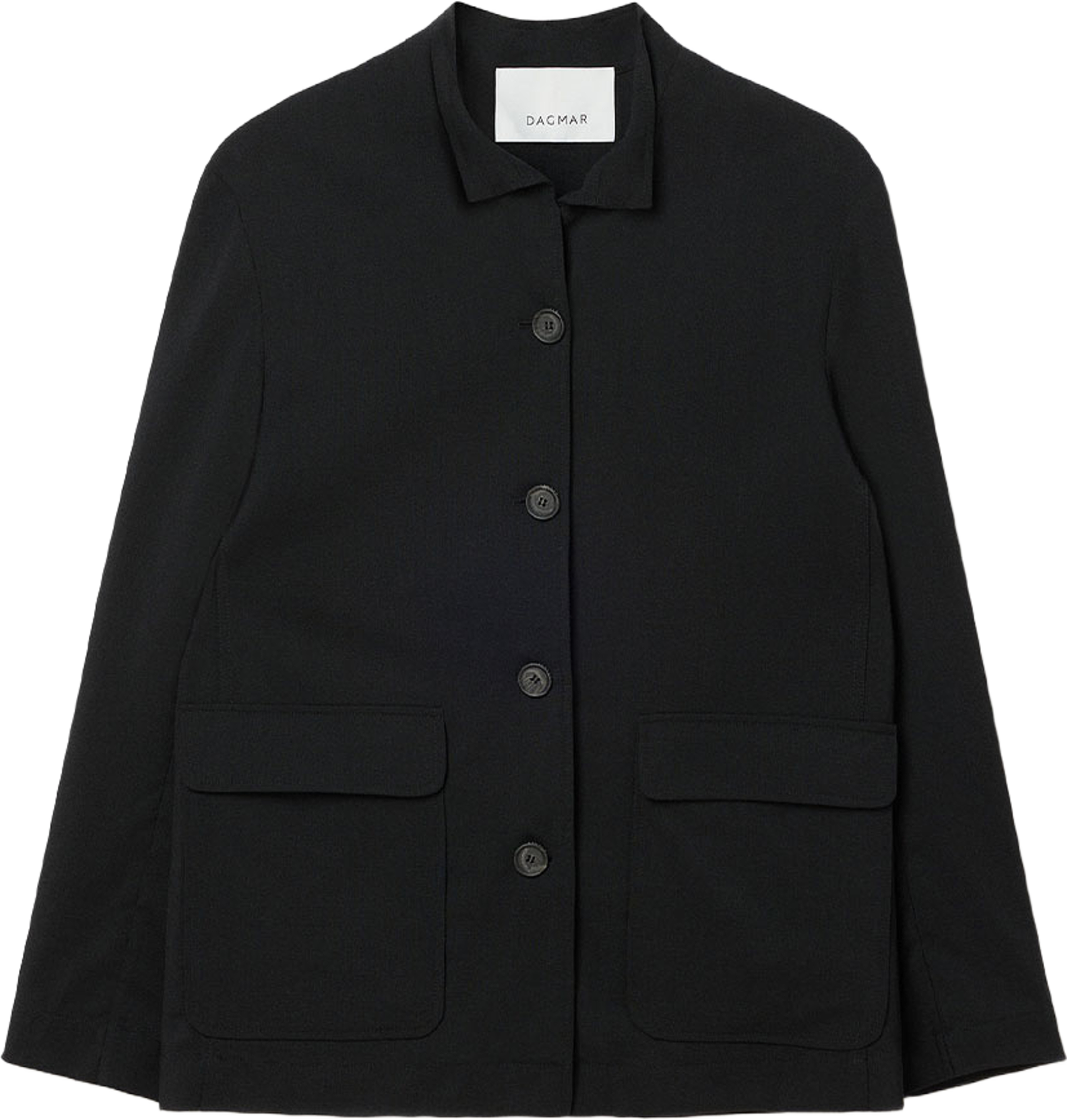 Wool Overshirt, från Dagmar, i färgen Black. Klicka för att öppna bilden i stort format