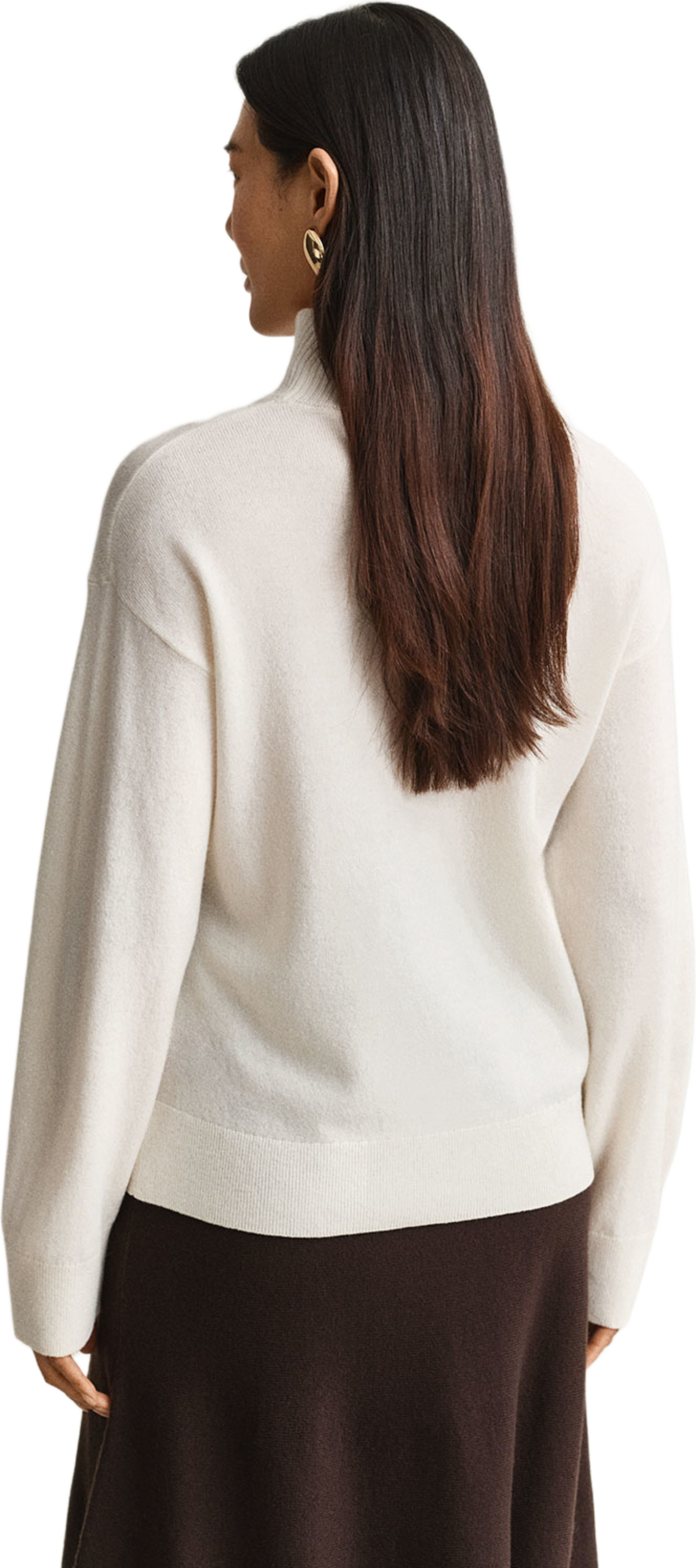 Superfine Lambswool Mockneck, från GANT, i färgen Cream. Klicka för att öppna bilden i stort format