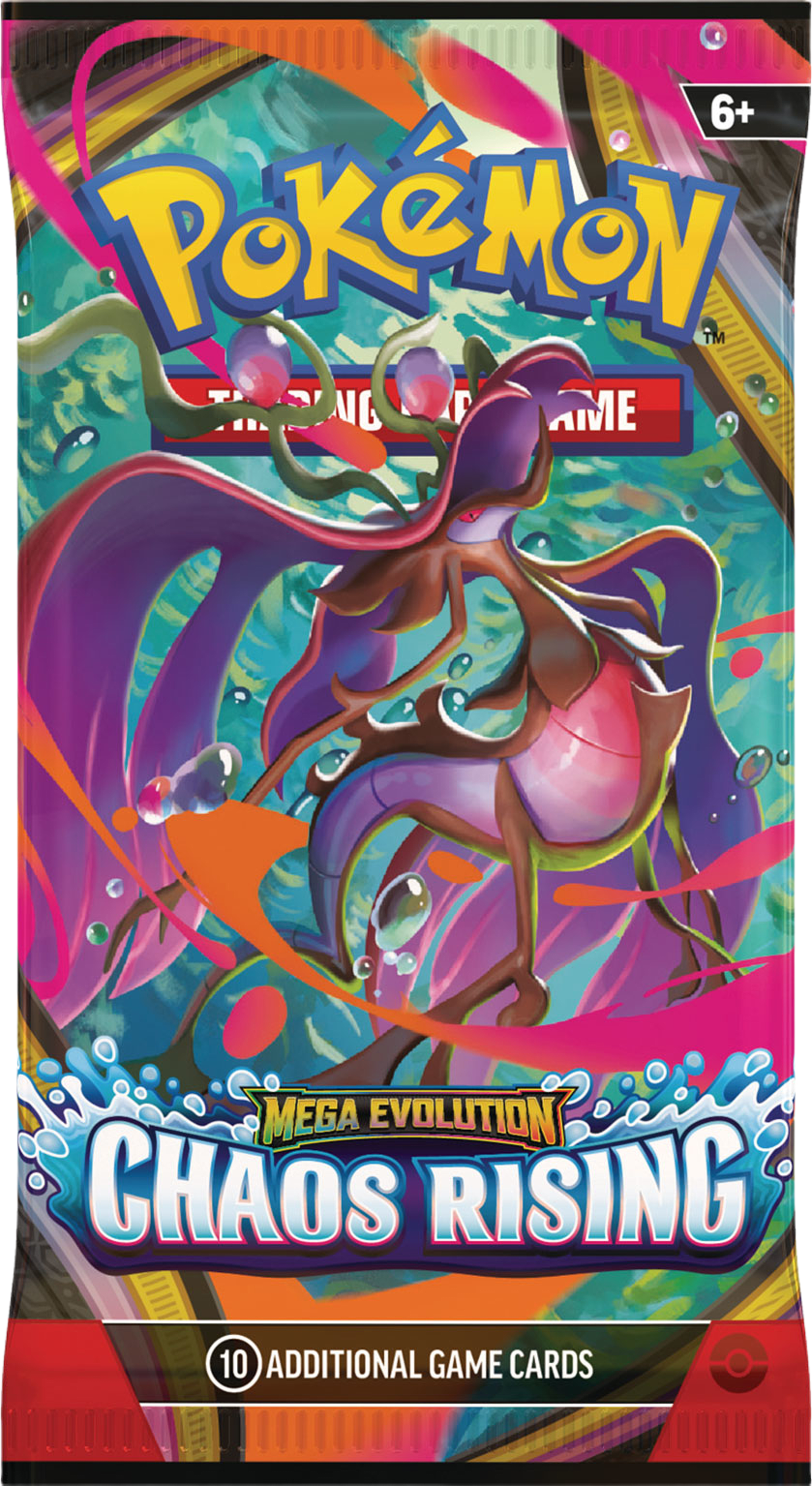 Pokémon ME04 Chaos Rising booster, från POKEMON. Klicka för att öppna bilden i stort format