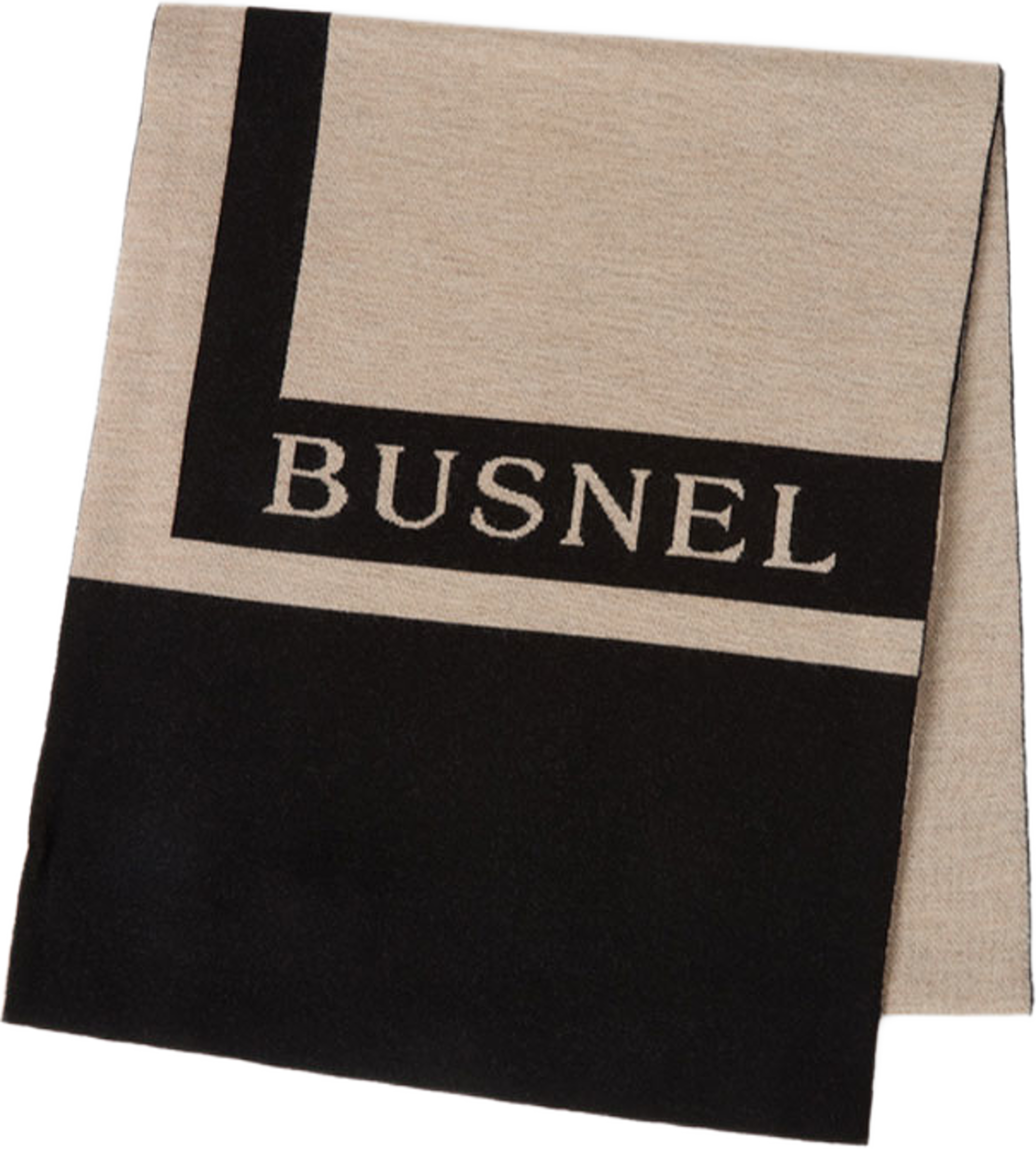 Cherish Scarf, från Busnel, i färgen Black / Oat. Klicka för att öppna bilden i stort format