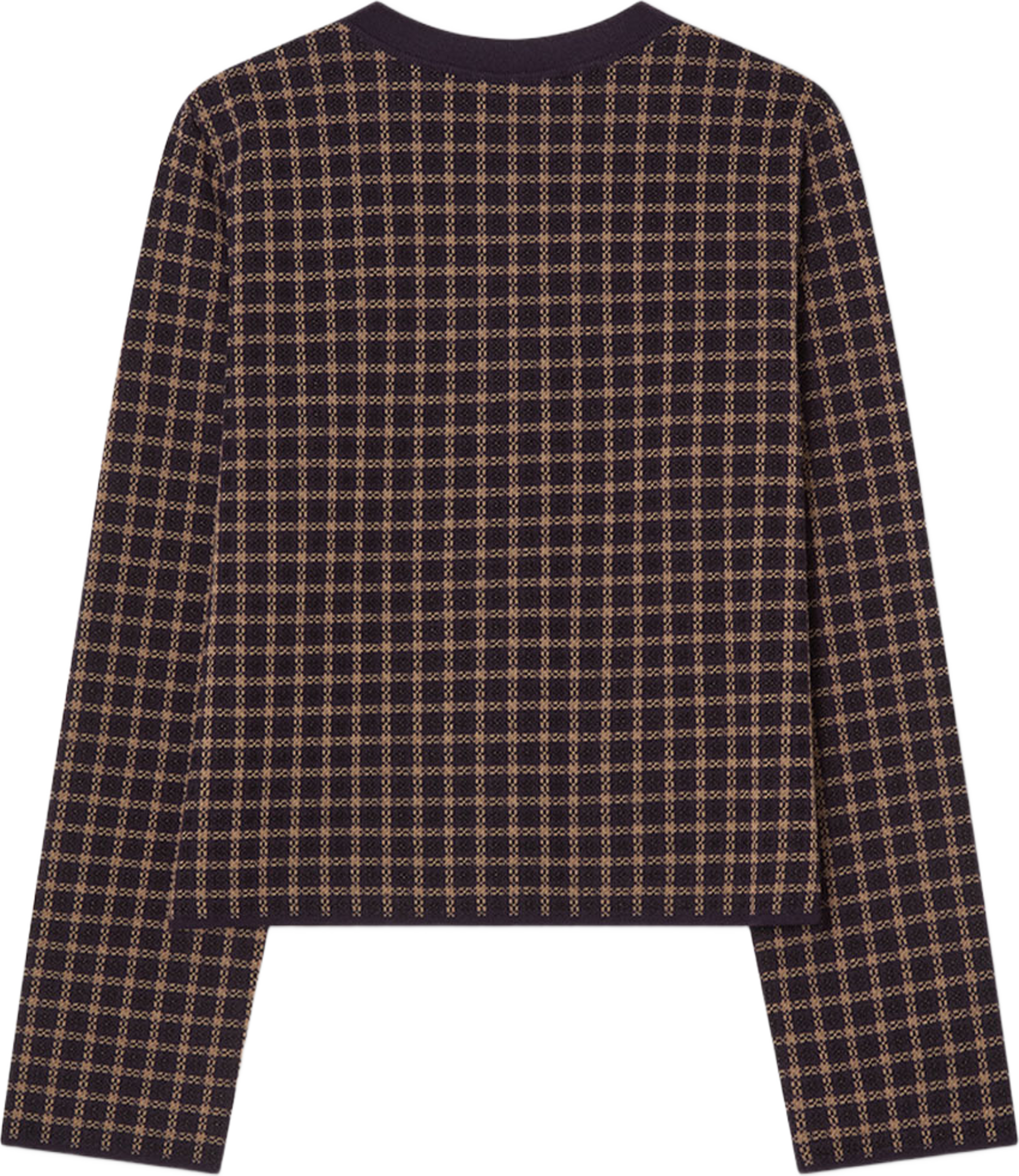 Elle Jacket, från Busnel, i färgen Prune Jaquard Small Check. Klicka för att öppna bilden i stort format
