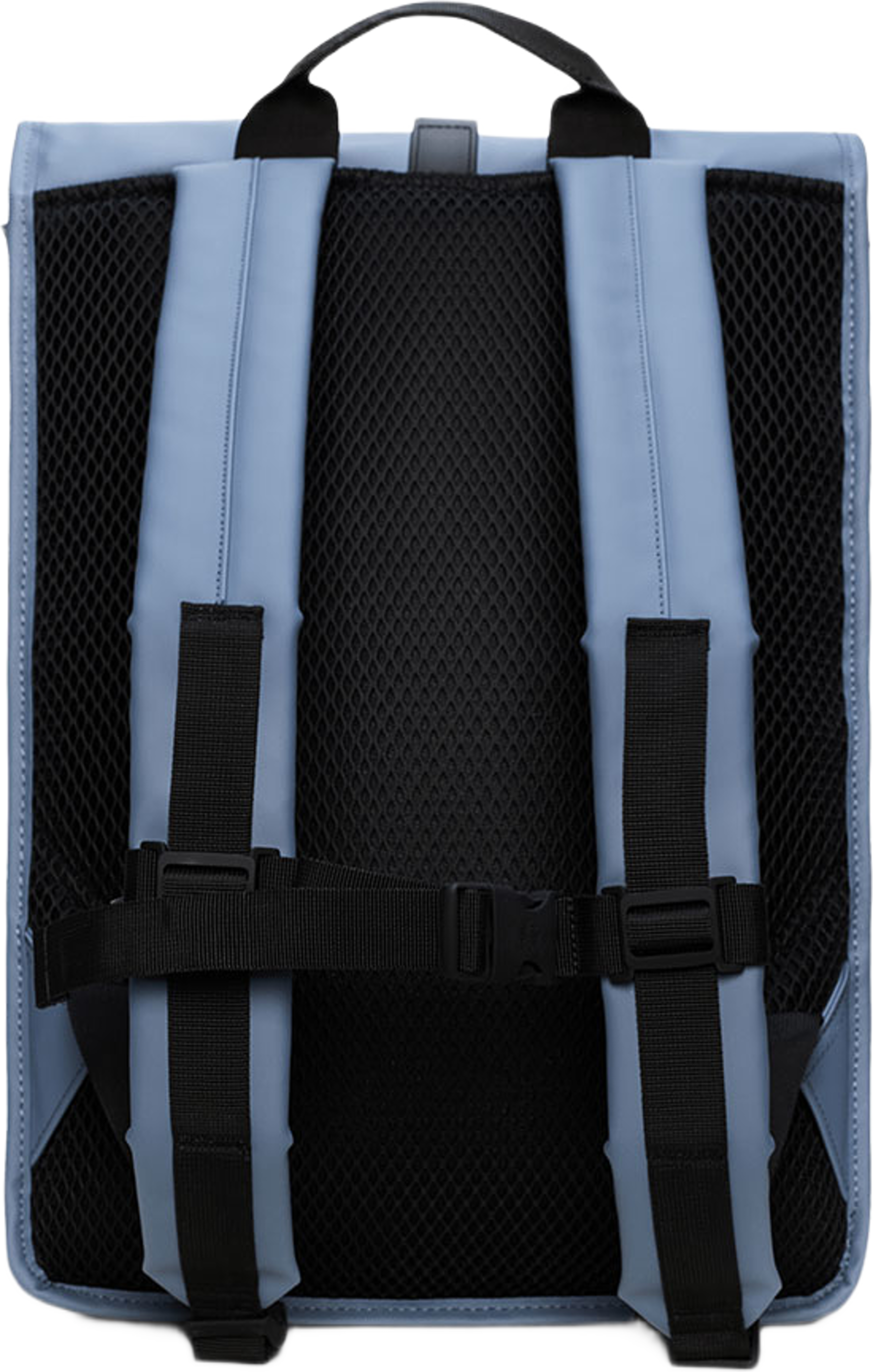Rolltop Rucksack W3, från Rains, i färgen Blue Dusk. Klicka för att öppna bilden i stort format