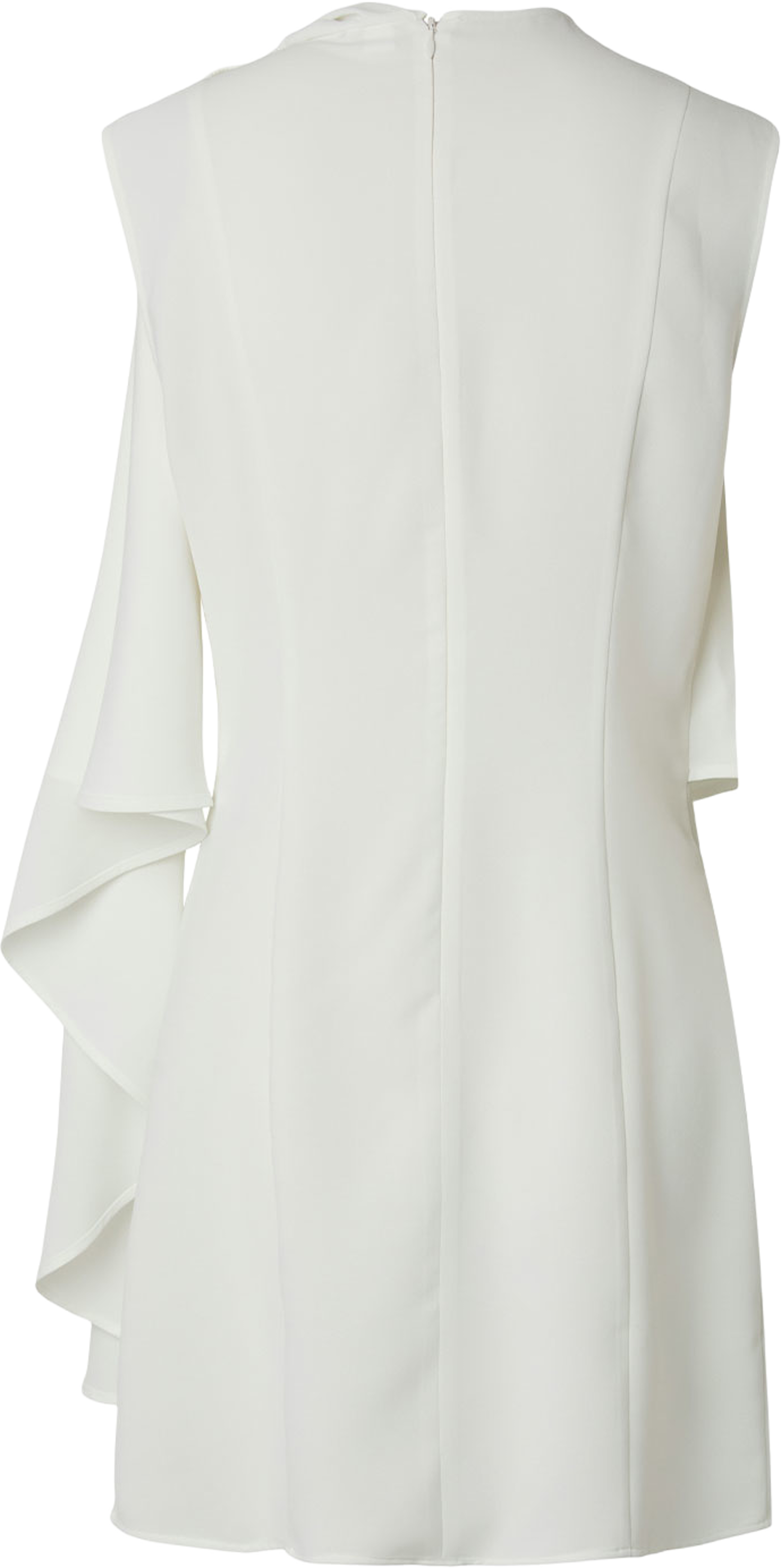 Yasrosetta Short Cape Dress, från YAS, i färgen Star White. Klicka för att öppna bilden i stort format
