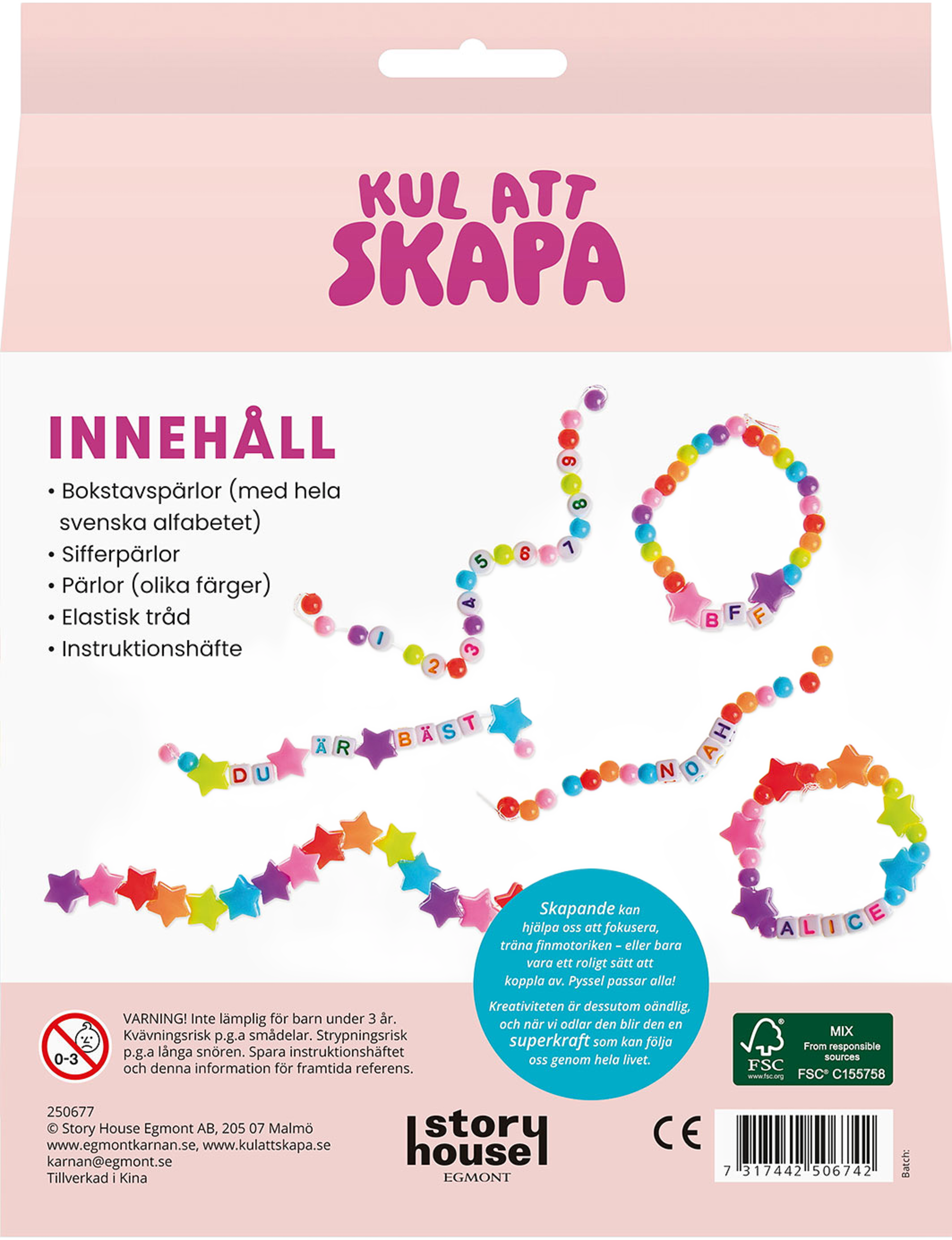 Kul Att Skapa Pärlsmycken M Bokstäver Och Siffror, från KÄRNAN. Klicka för att öppna bilden i stort format