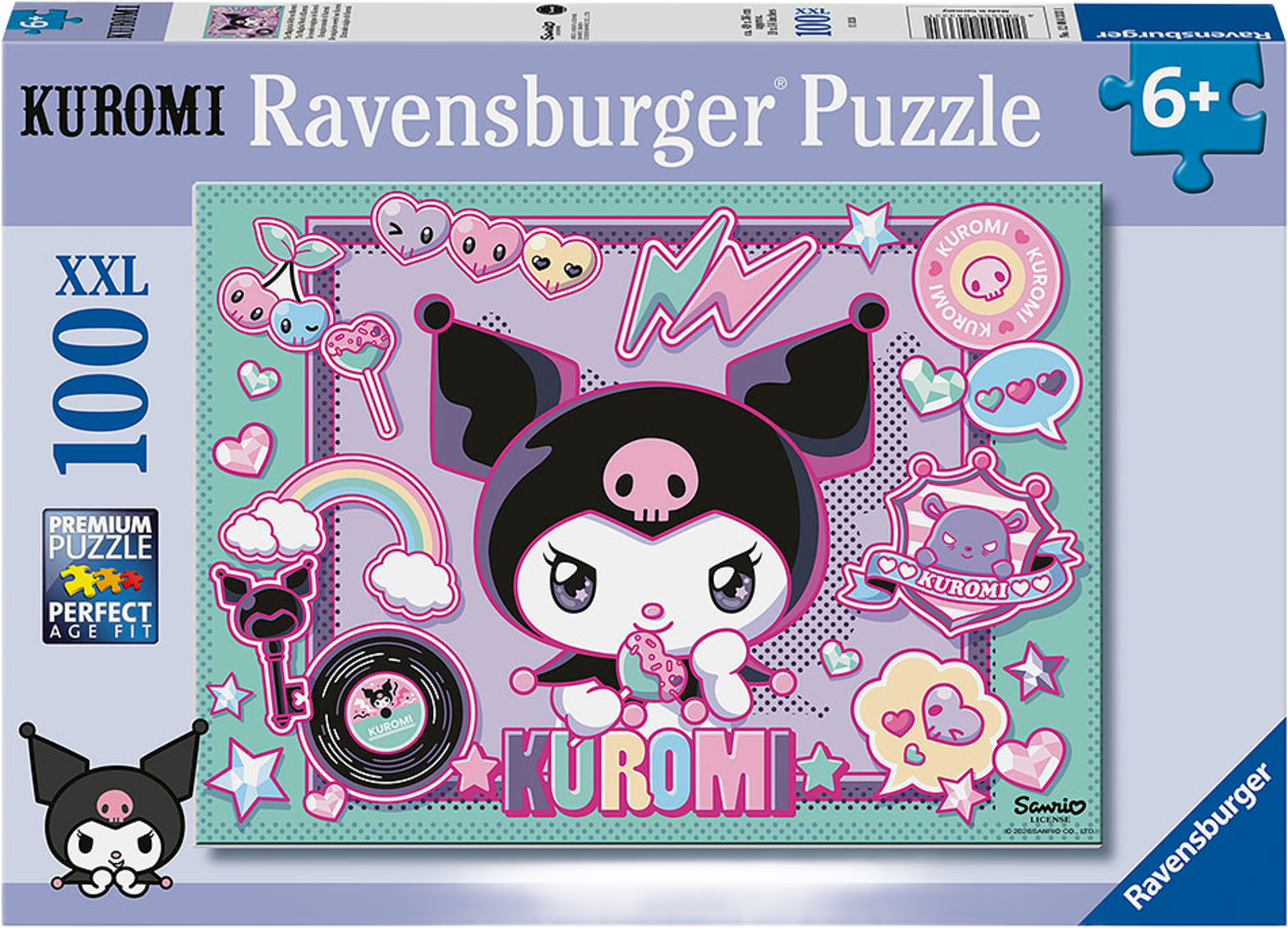 Kuromi 100p, från RAVENSBURGER, i färgen Mixed. Klicka för att öppna bilden i stort format