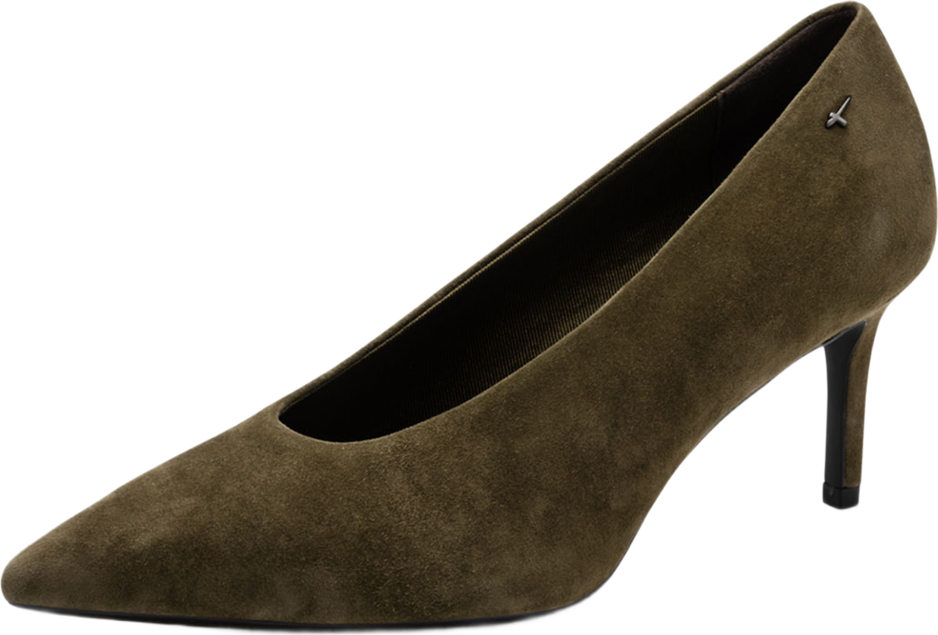 Heels, från Tamaris, i färgen Olive. Klicka för att öppna bilden i stort format