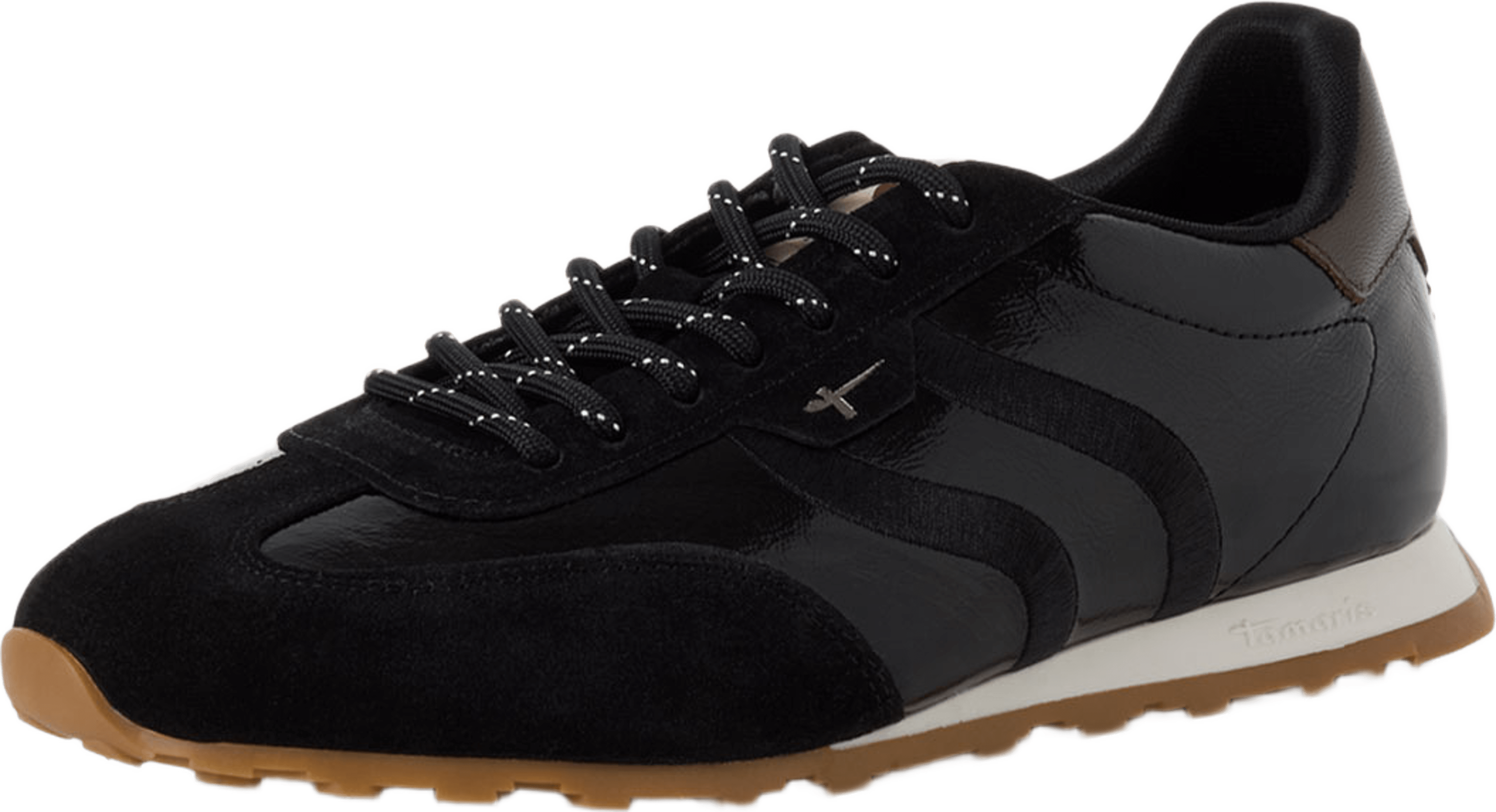 Sneakers, från Tamaris, i färgen Black Patent. Klicka för att öppna bilden i stort format