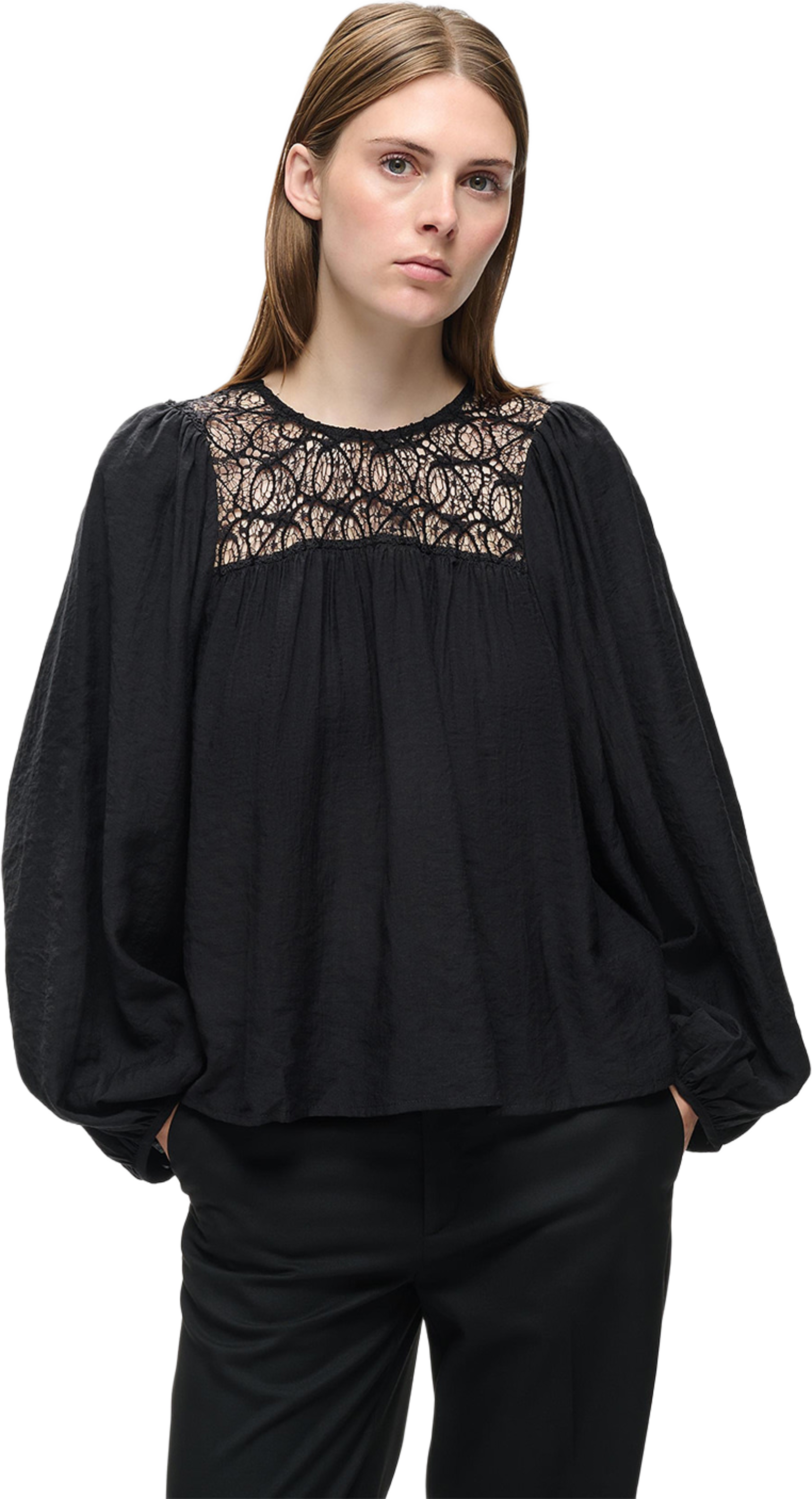 SIBBYIW BLOUSE Shirt, från Inwear, i färgen Black. Klicka för att öppna bilden i stort format