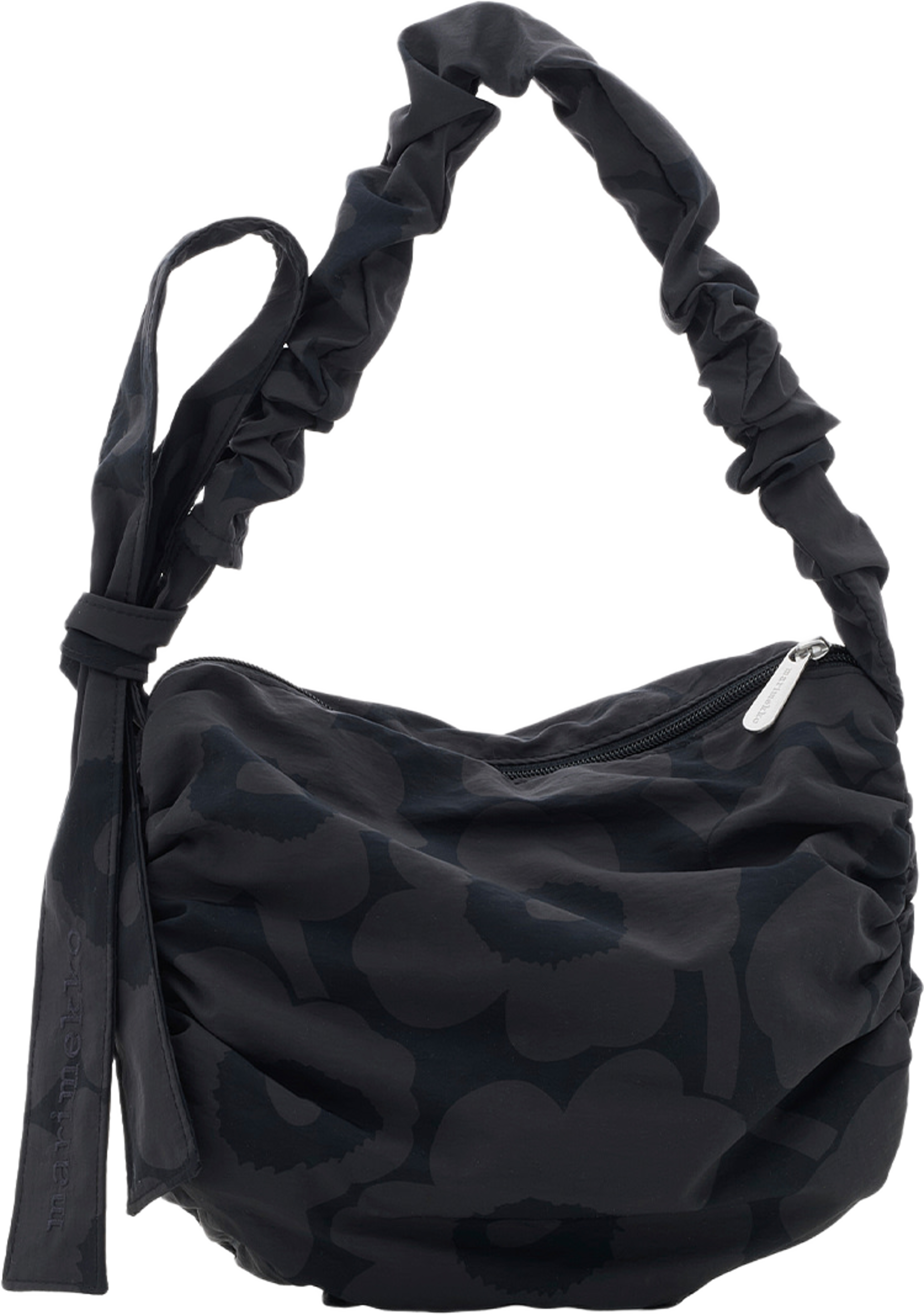 Utu M Unikko Shoulder-Bag, från Marimekko, i färgen Dark Grey, Black. Klicka för att öppna bilden i stort format