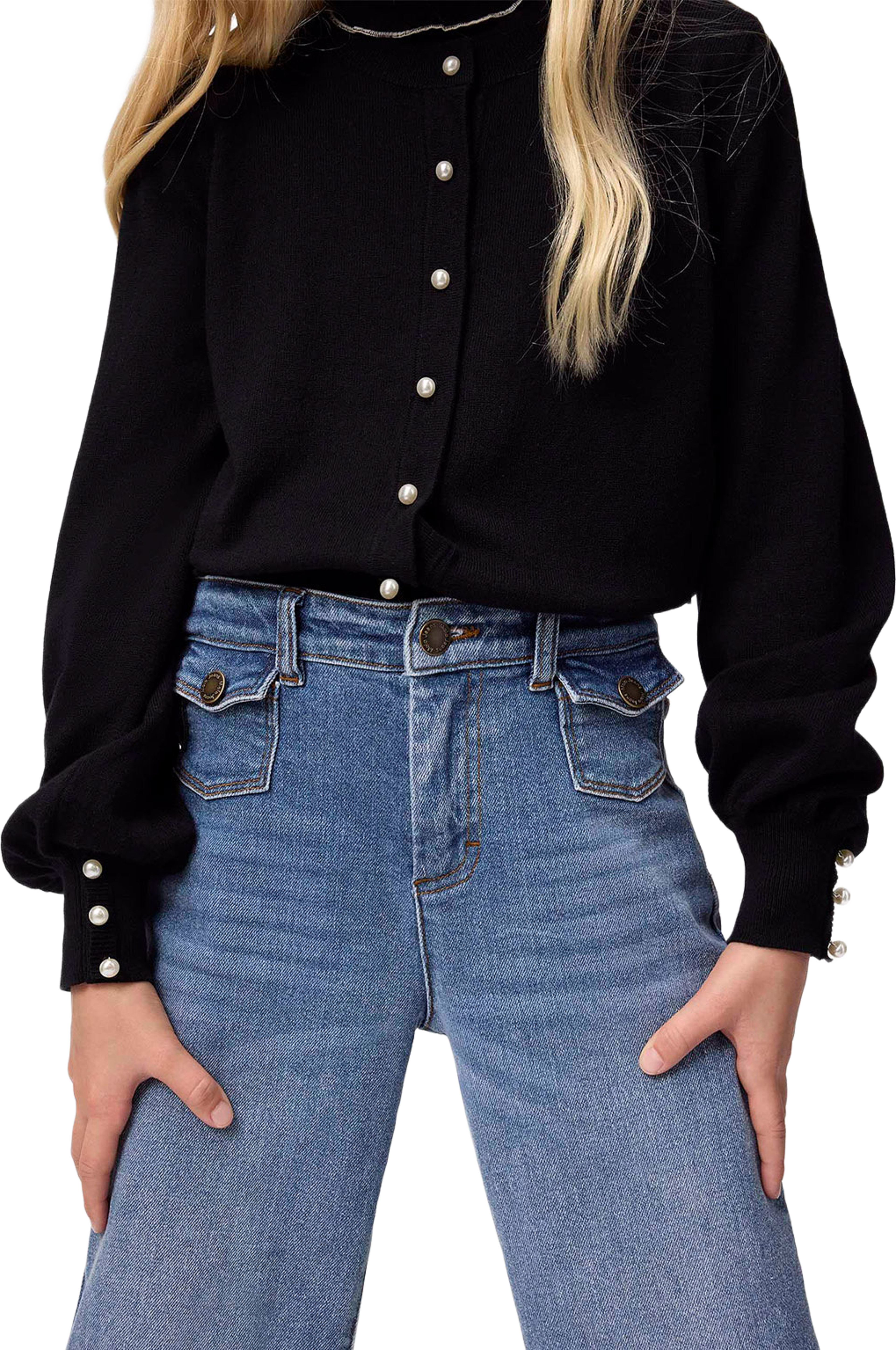 Guinevere Cardigans, från Molo, i färgen Black. Klicka för att öppna bilden i stort format