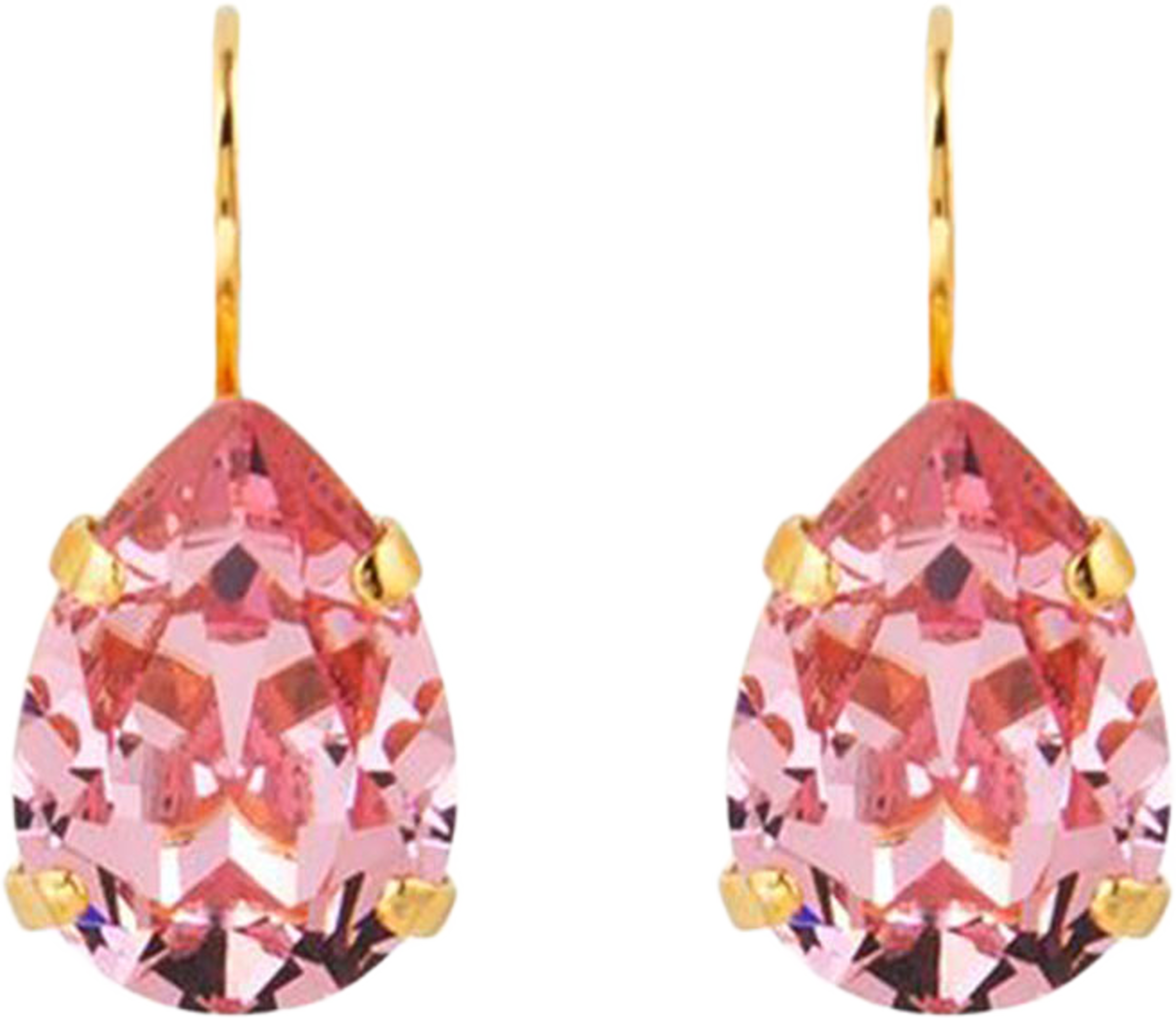 Mini Drop Clasp Earrings, från Caroline Svedbom, i färgen Gold. Klicka för att öppna bilden i stort format