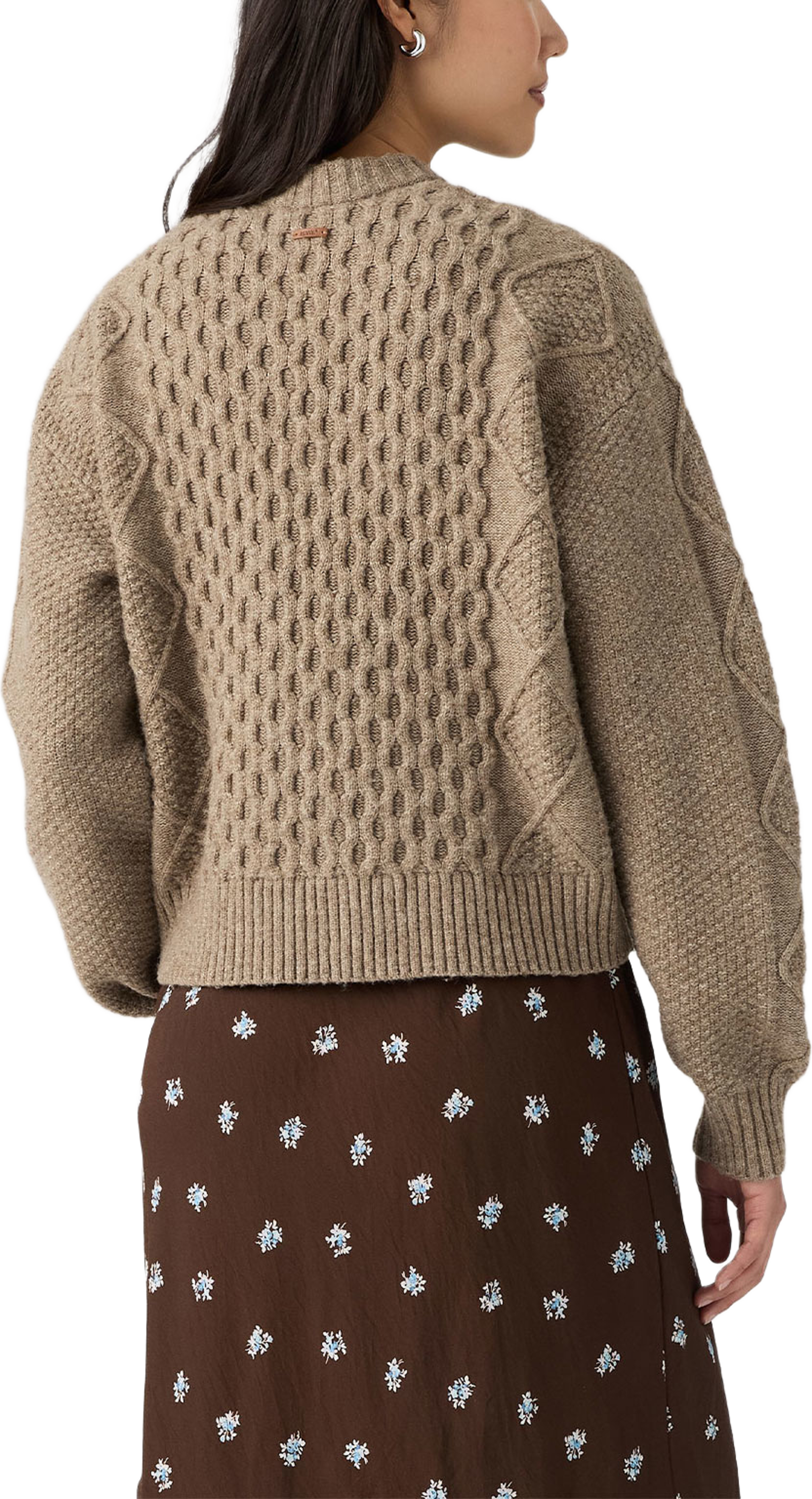 Charlotte Crewneck Cardigan, från Levi's, i färgen Neutrals. Klicka för att öppna bilden i stort format