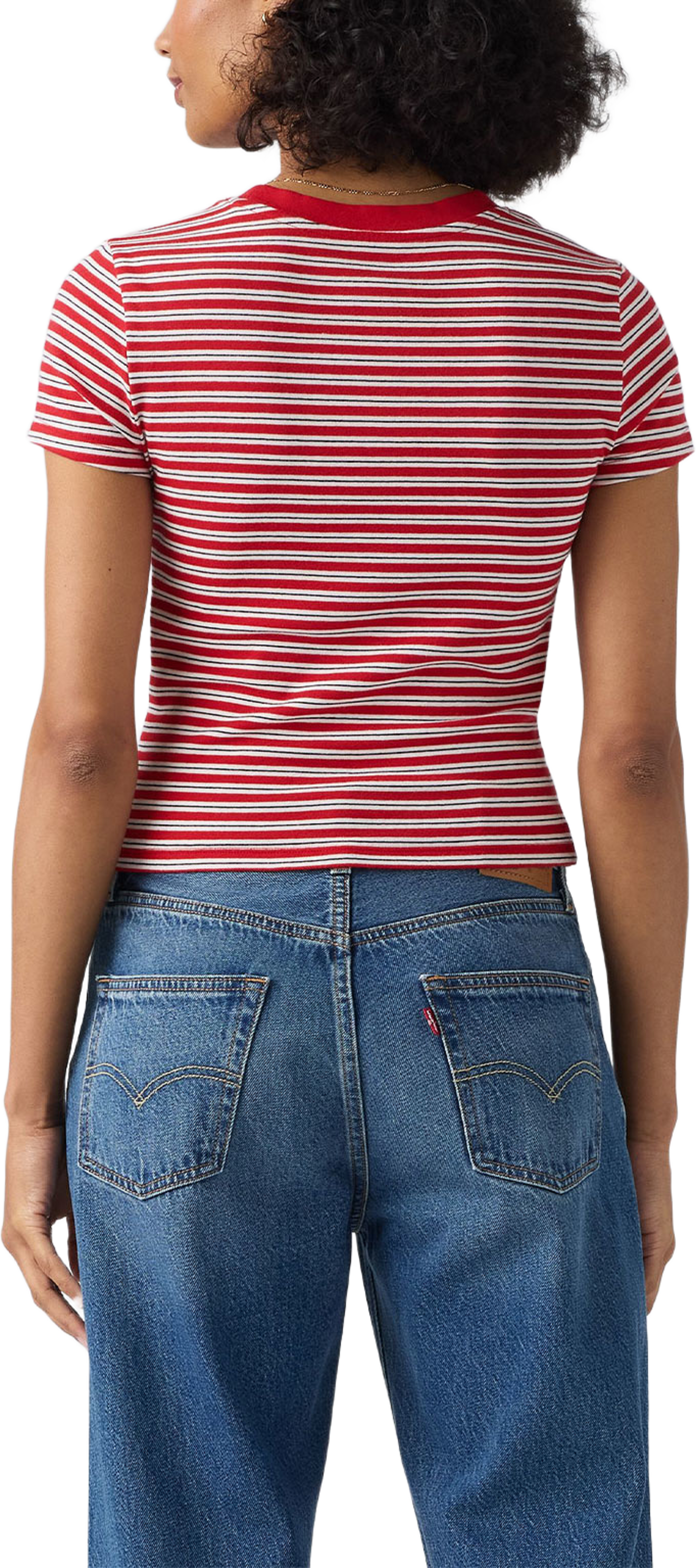 Essential Baby Tee, från Levi's, i färgen Reds. Klicka för att öppna bilden i stort format