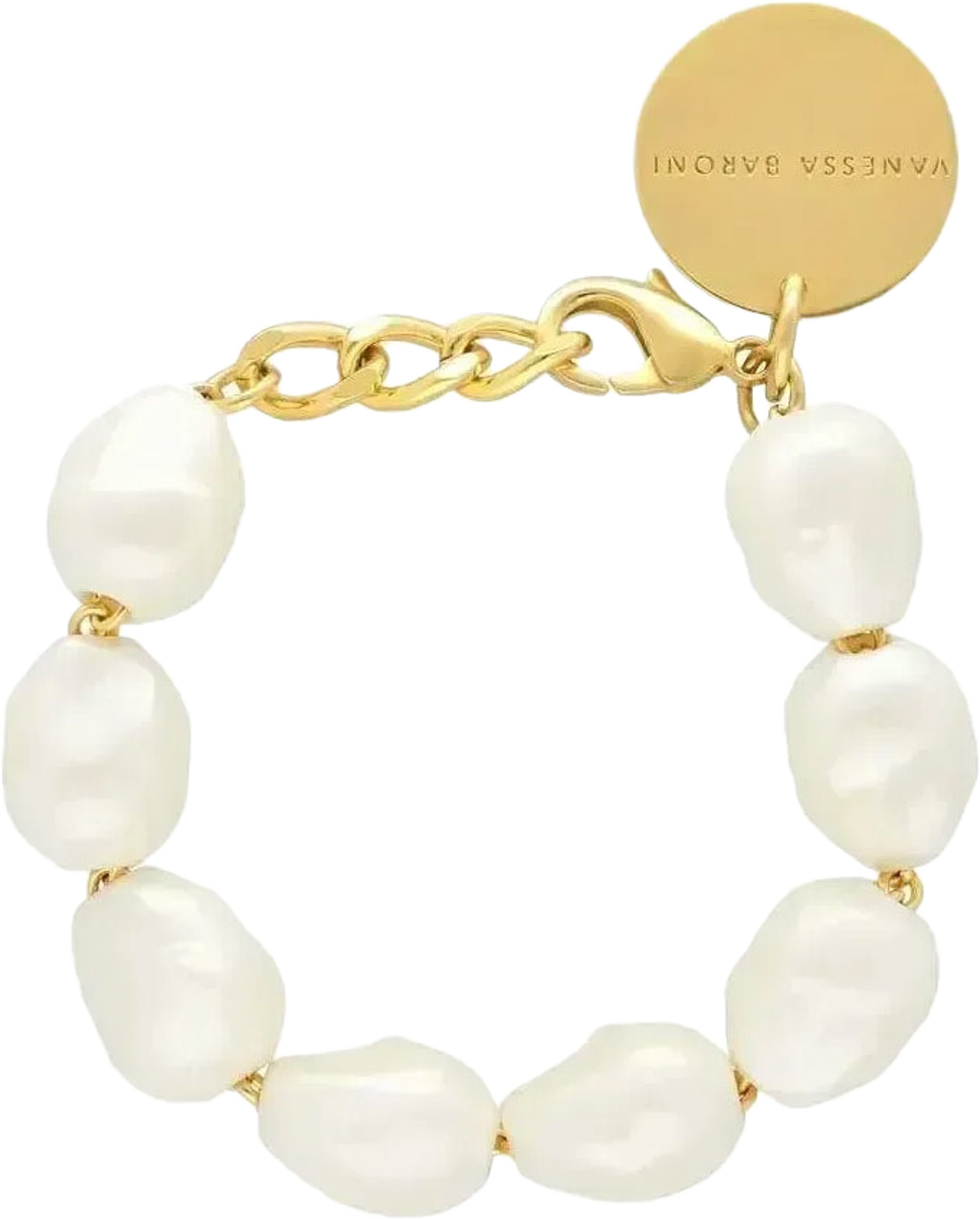 Organic Pearl Bracelet, från Vanessa Baroni, i färgen Pearl. Klicka för att öppna bilden i stort format