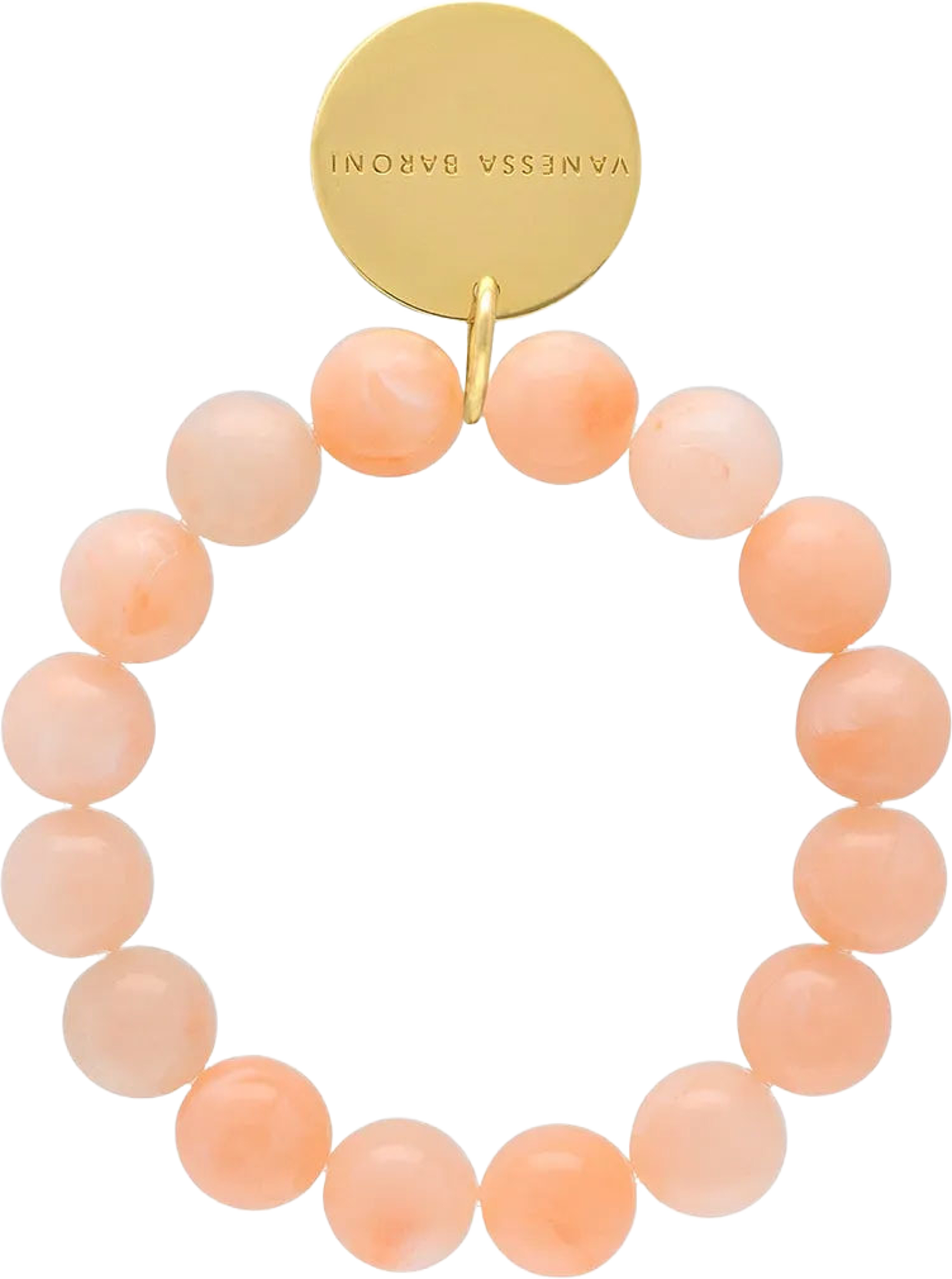 Mini Beads Flex Bracelet, från Vanessa Baroni, i färgen Peach Sorbet. Klicka för att öppna bilden i stort format