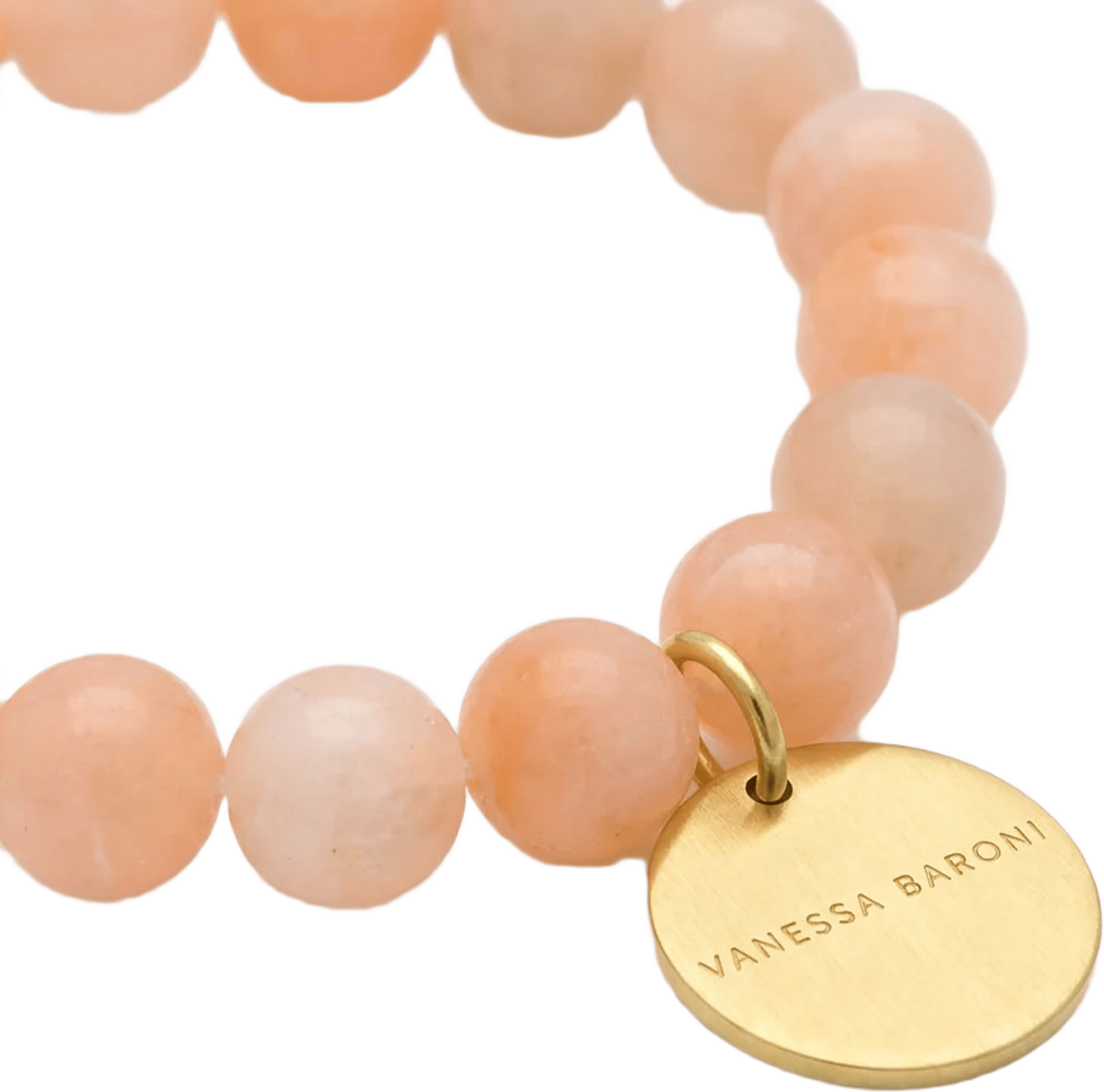 Mini Beads Flex Bracelet, från Vanessa Baroni, i färgen Peach Sorbet. Klicka för att öppna bilden i stort format