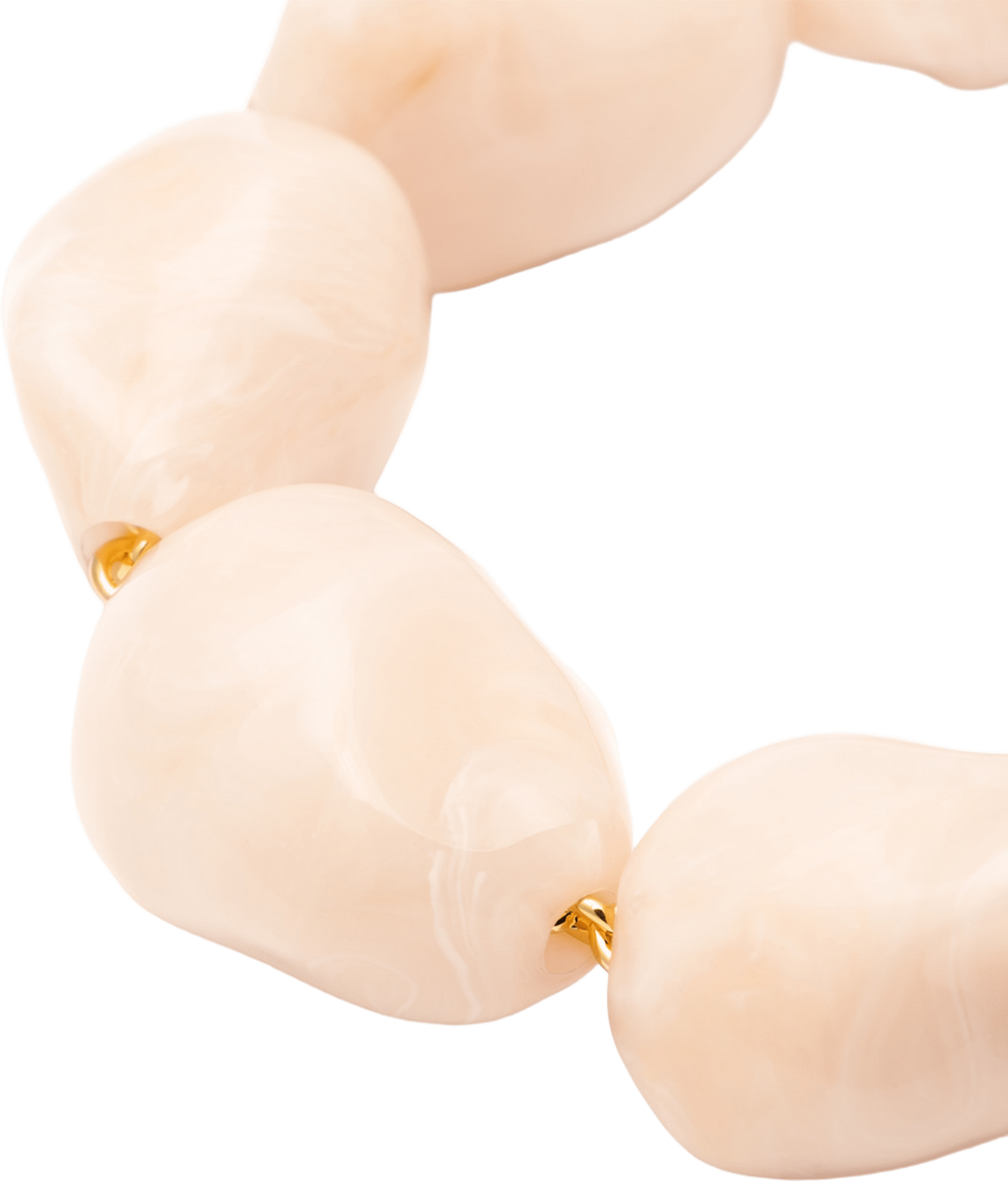 Big Organic Pearl Necklace, från Vanessa Baroni, i färgen Latte Marble. Klicka för att öppna bilden i stort format