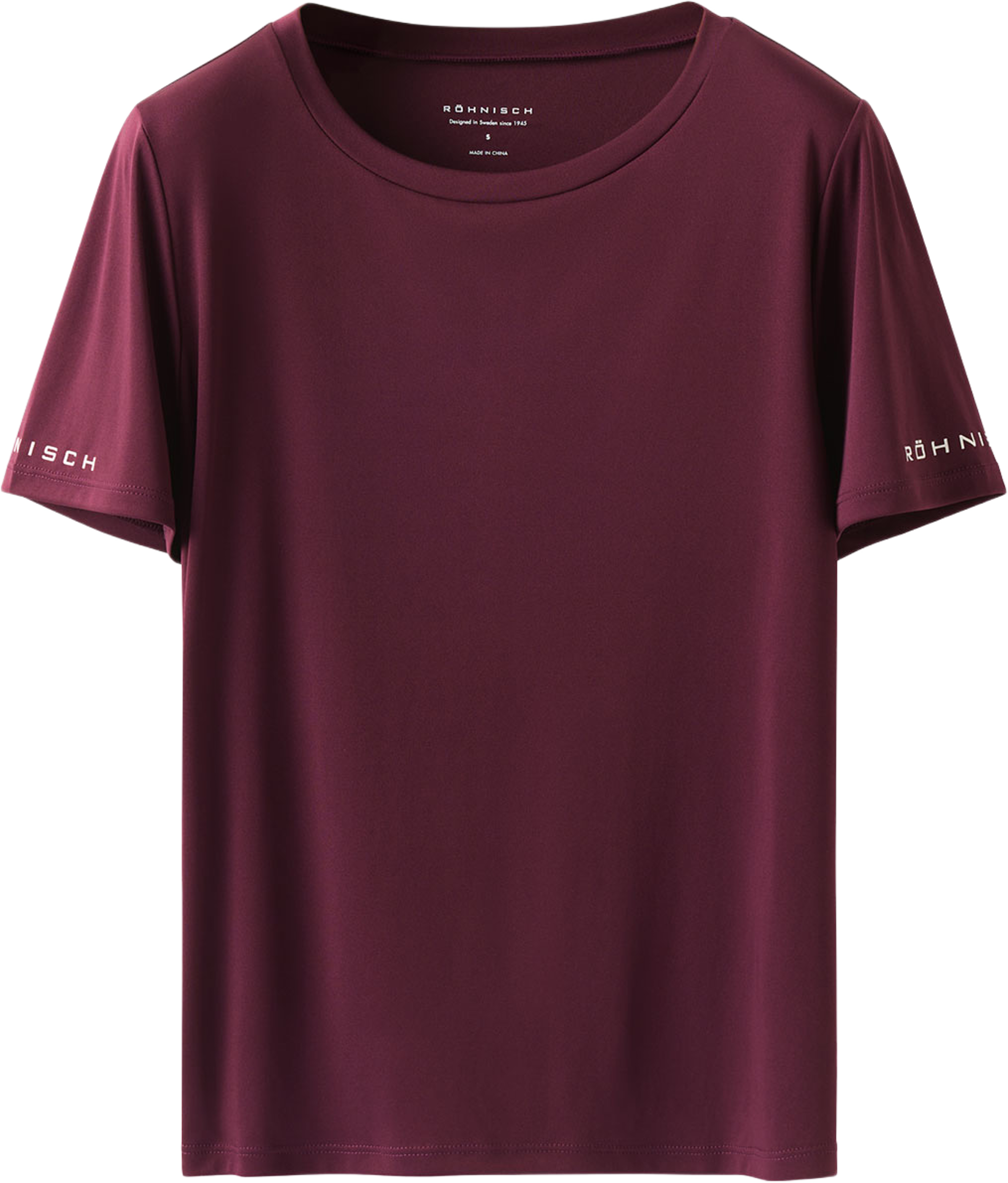 Team Logo Tee, från Röhnisch, i färgen Winetasting. Klicka för att öppna bilden i stort format