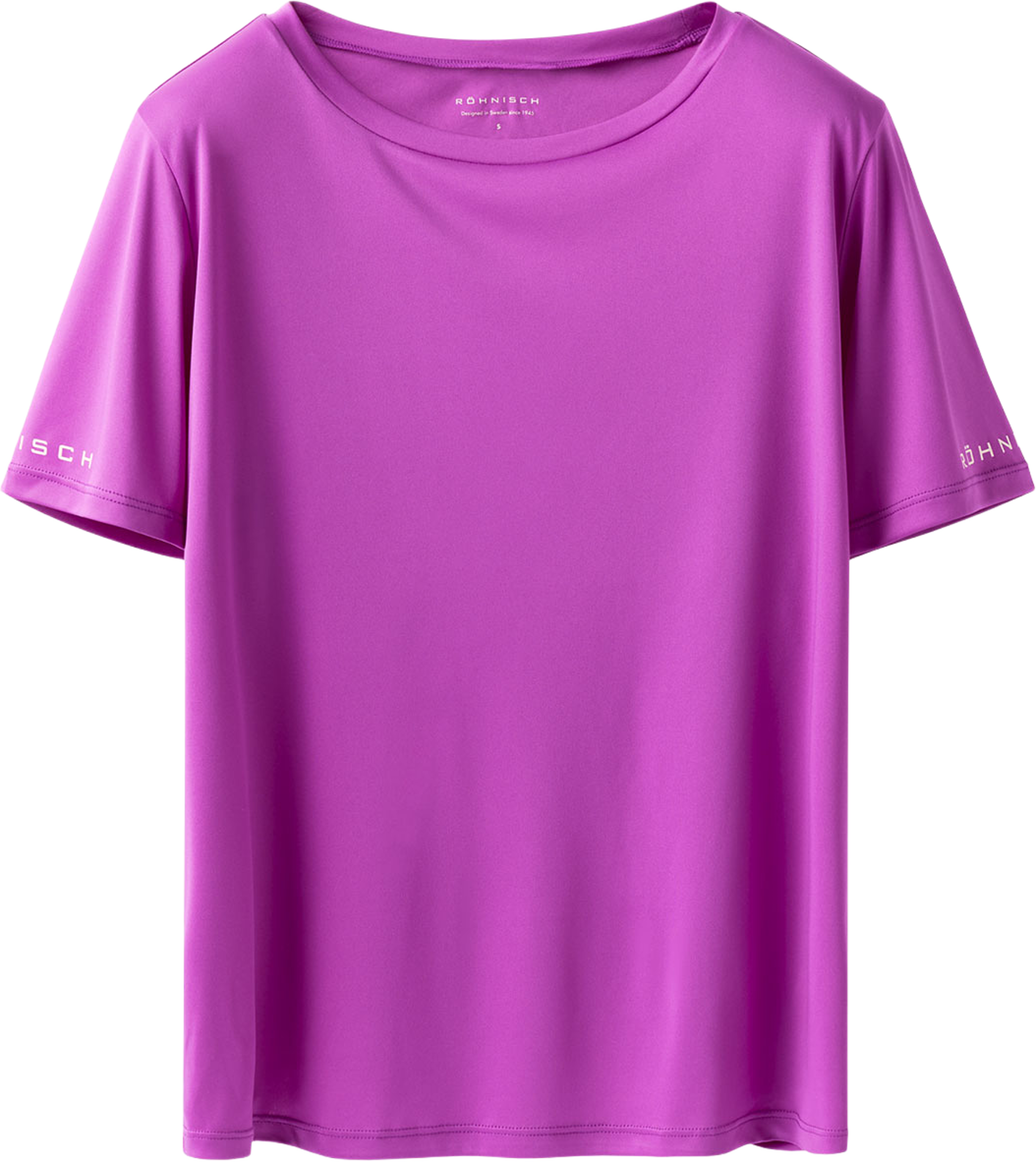 Team Logo Tee, från Röhnisch, i färgen Purple Cactus Flower. Klicka för att öppna bilden i stort format