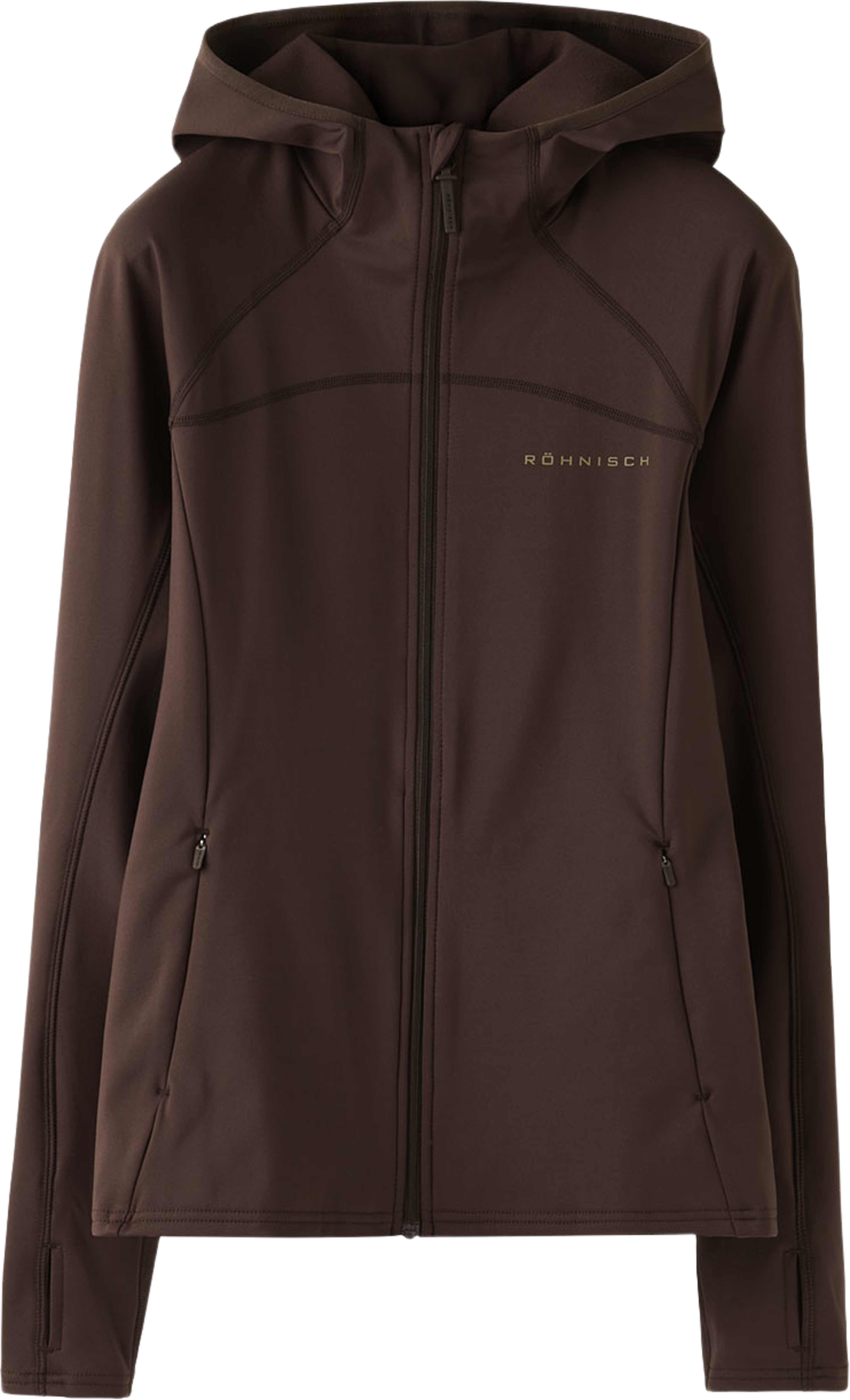 Thermaflow Hood Full Zip, från Röhnisch, i färgen Java. Klicka för att öppna bilden i stort format