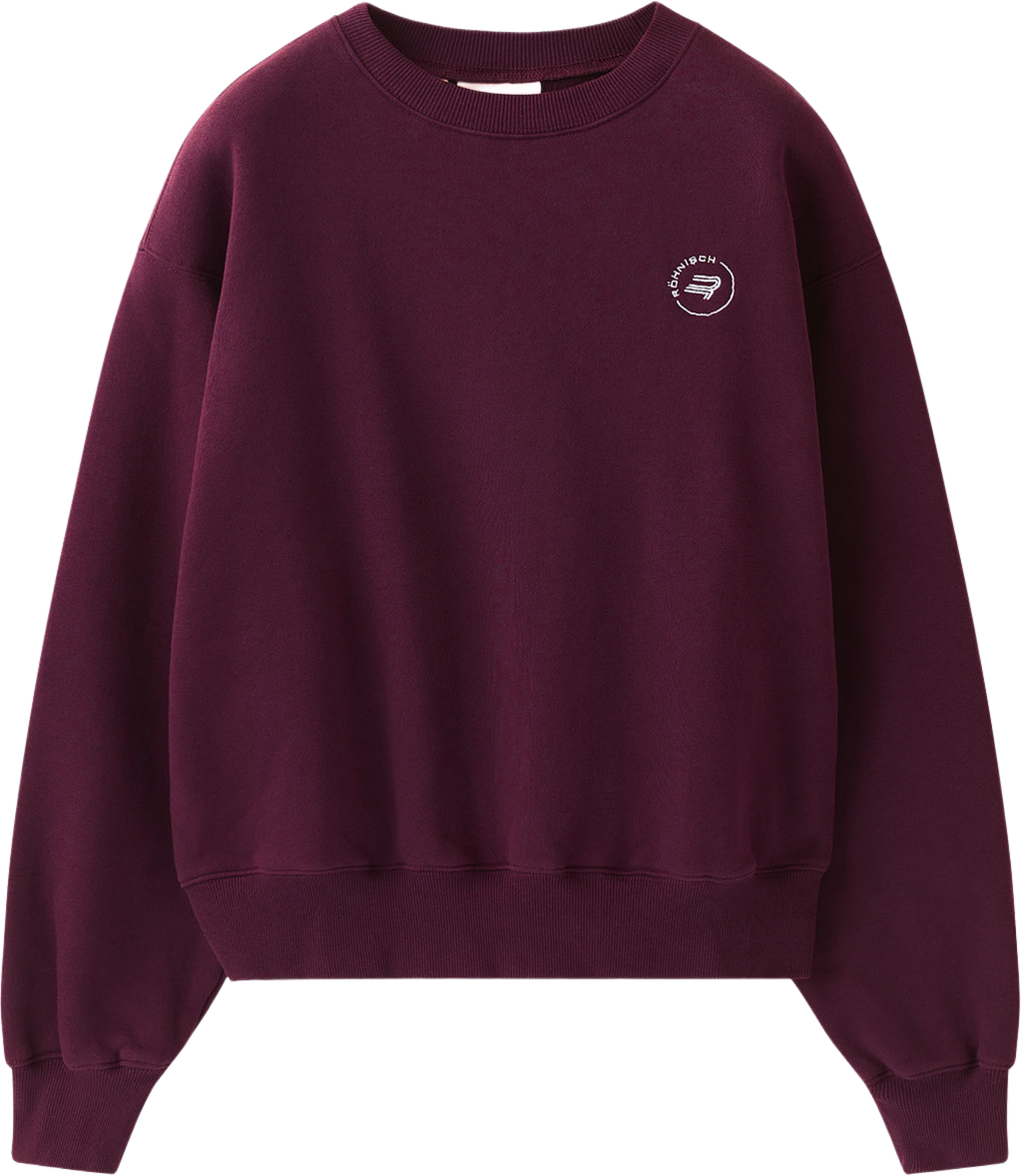 Base Sweatshirt, från Röhnisch, i färgen Winetasting. Klicka för att öppna bilden i stort format
