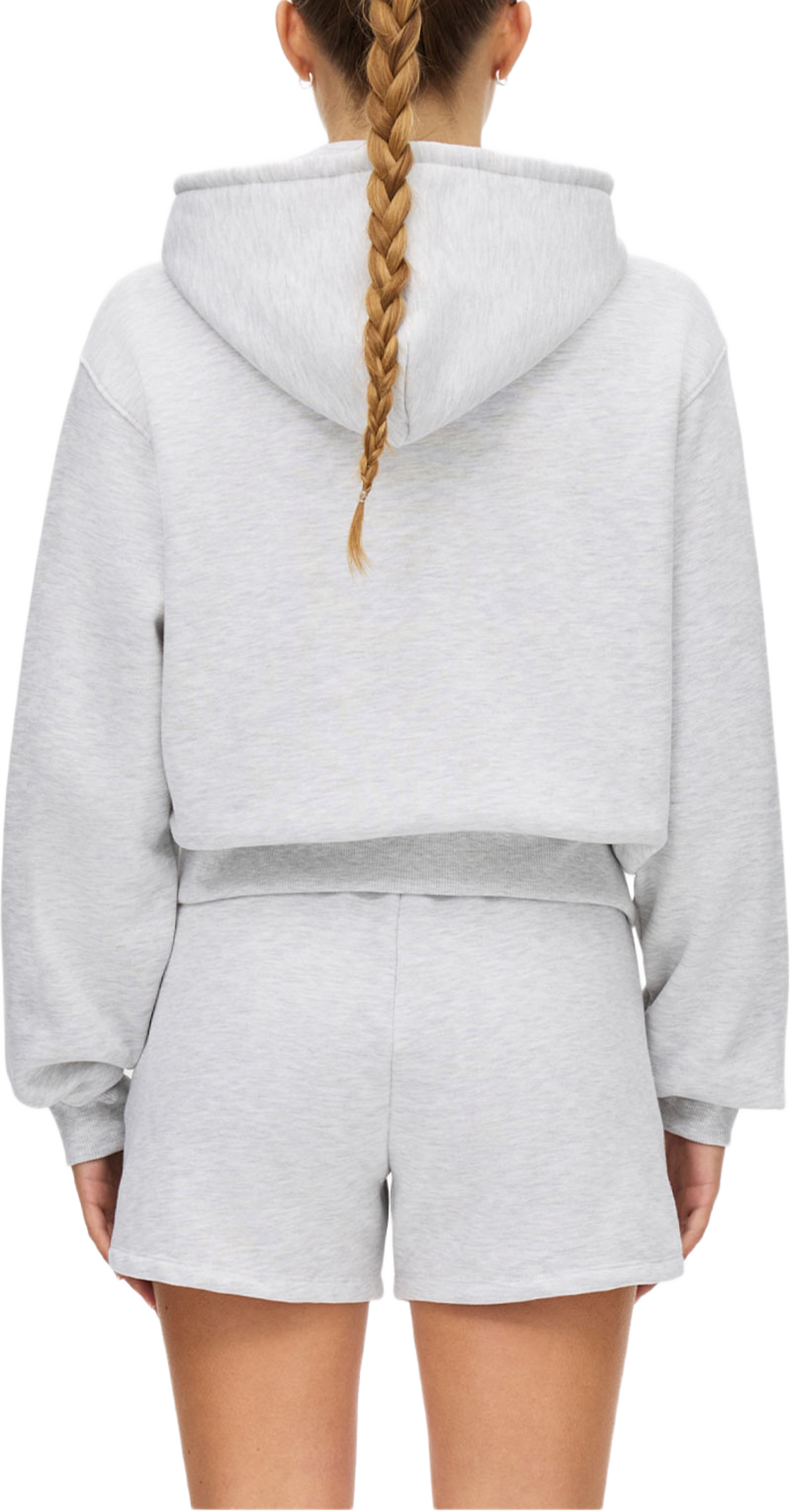 Base Sweat Full Zip Hoodie, från Röhnisch, i färgen Light Grey Melange. Klicka för att öppna bilden i stort format