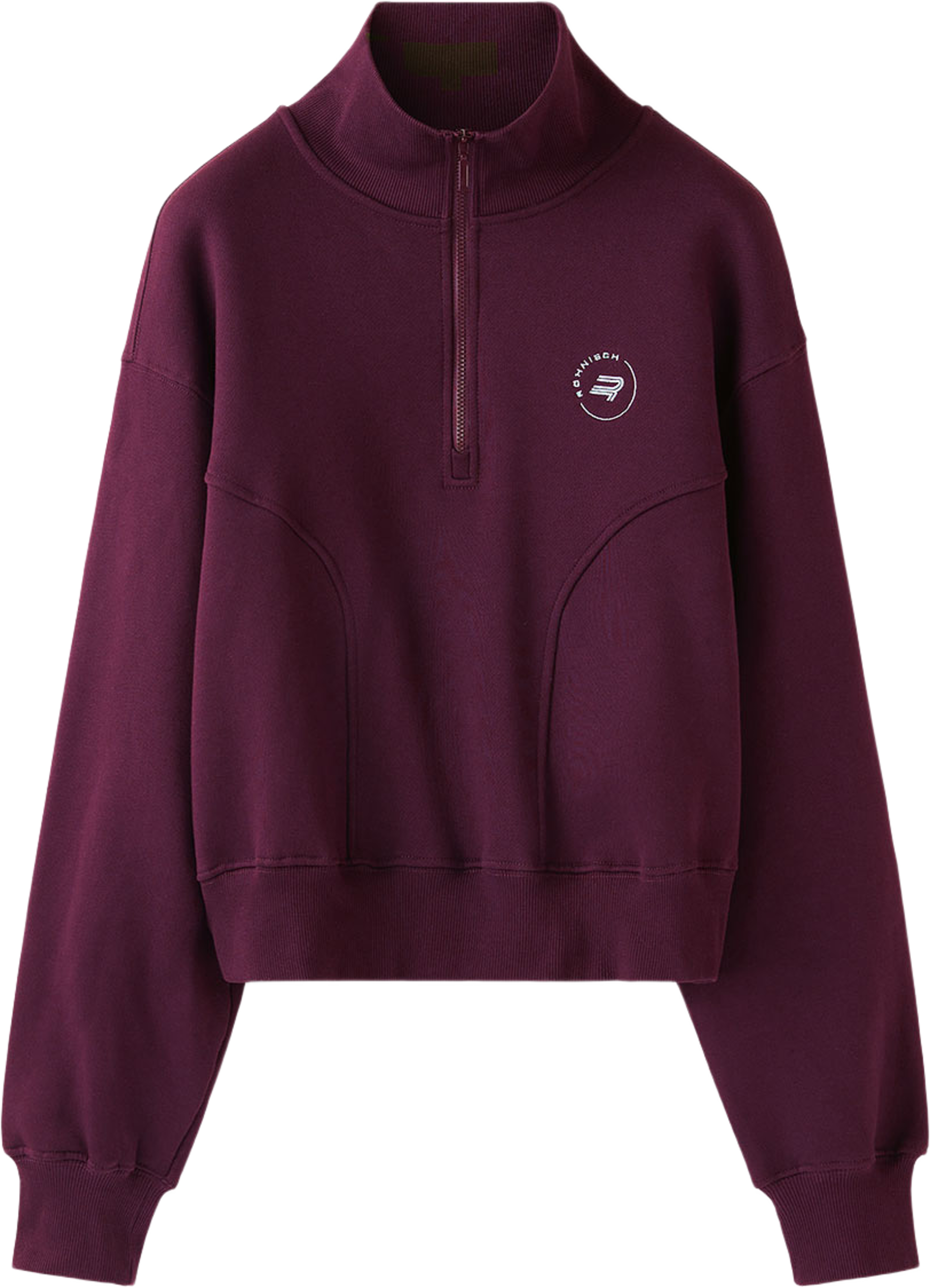 Base Sweat Half Zip, från Röhnisch, i färgen Winetasting. Klicka för att öppna bilden i stort format