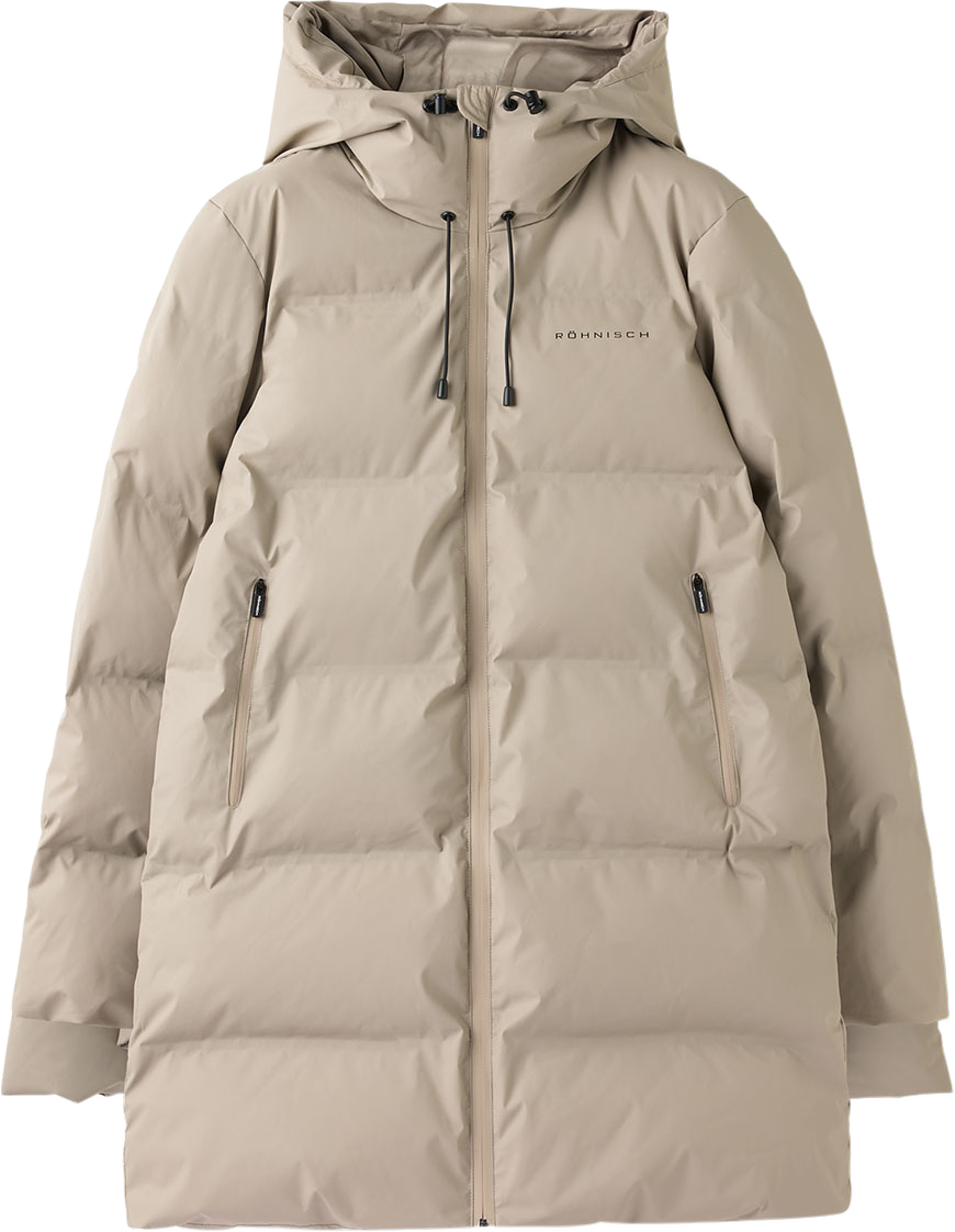 Element shield padded mid coat, från Röhnisch, i färgen String. Klicka för att öppna bilden i stort format