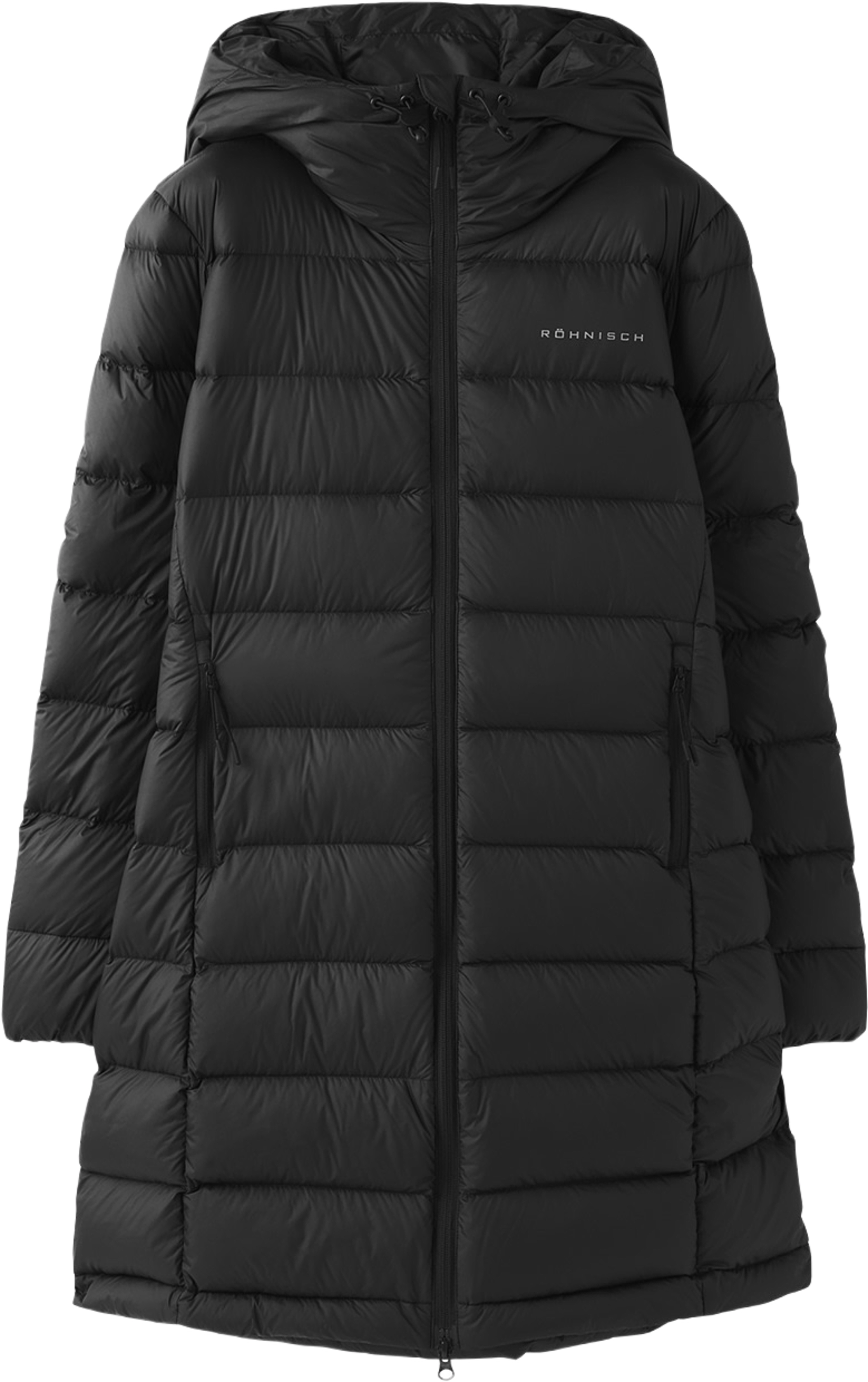 Nano Down Mid Coat, från Röhnisch, i färgen Black. Klicka för att öppna bilden i stort format