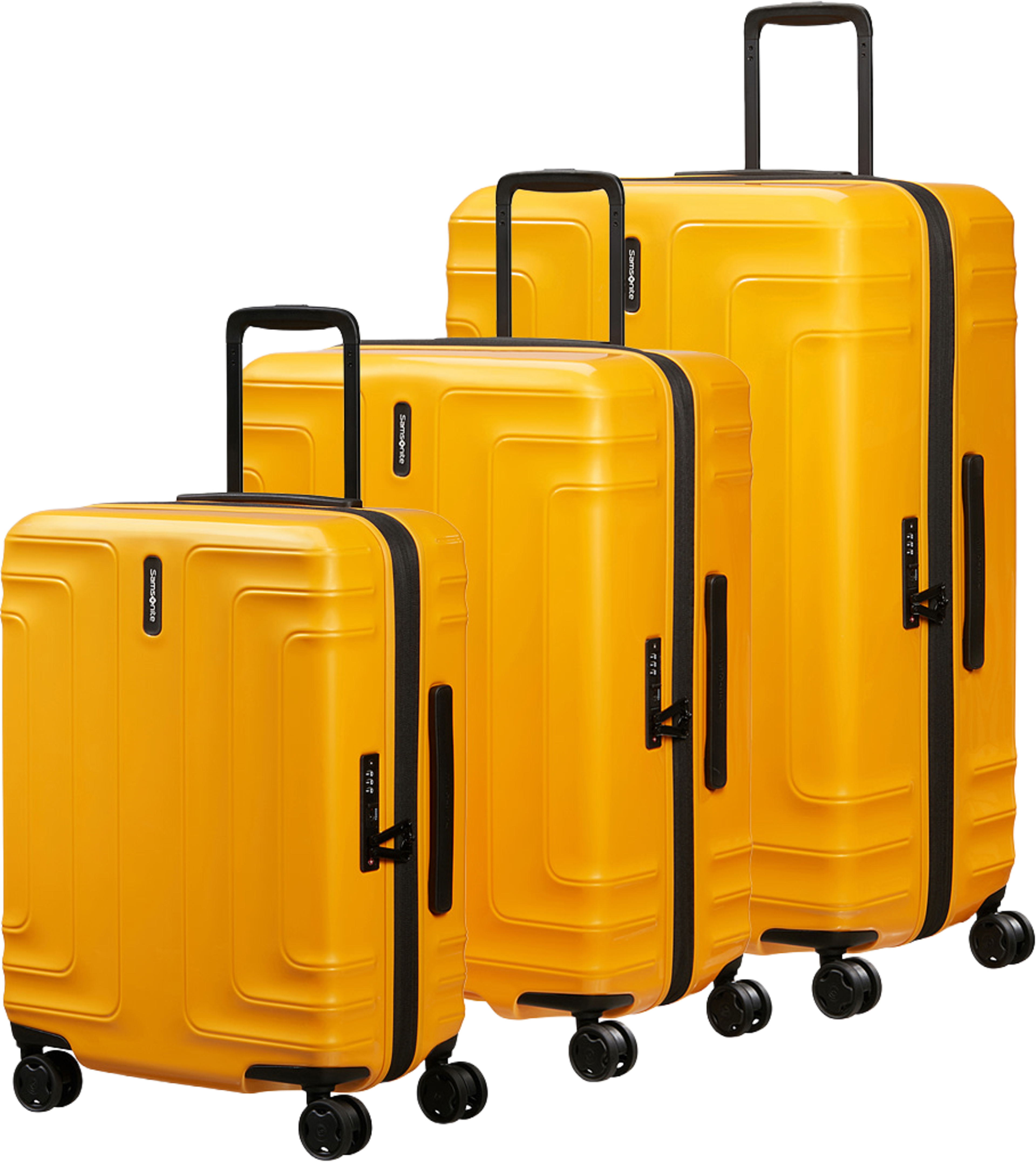 Lin Air SPINNER 3-Pack Set, från Samsonite, i färgen Metallic Mango. Klicka för att öppna bilden i stort format