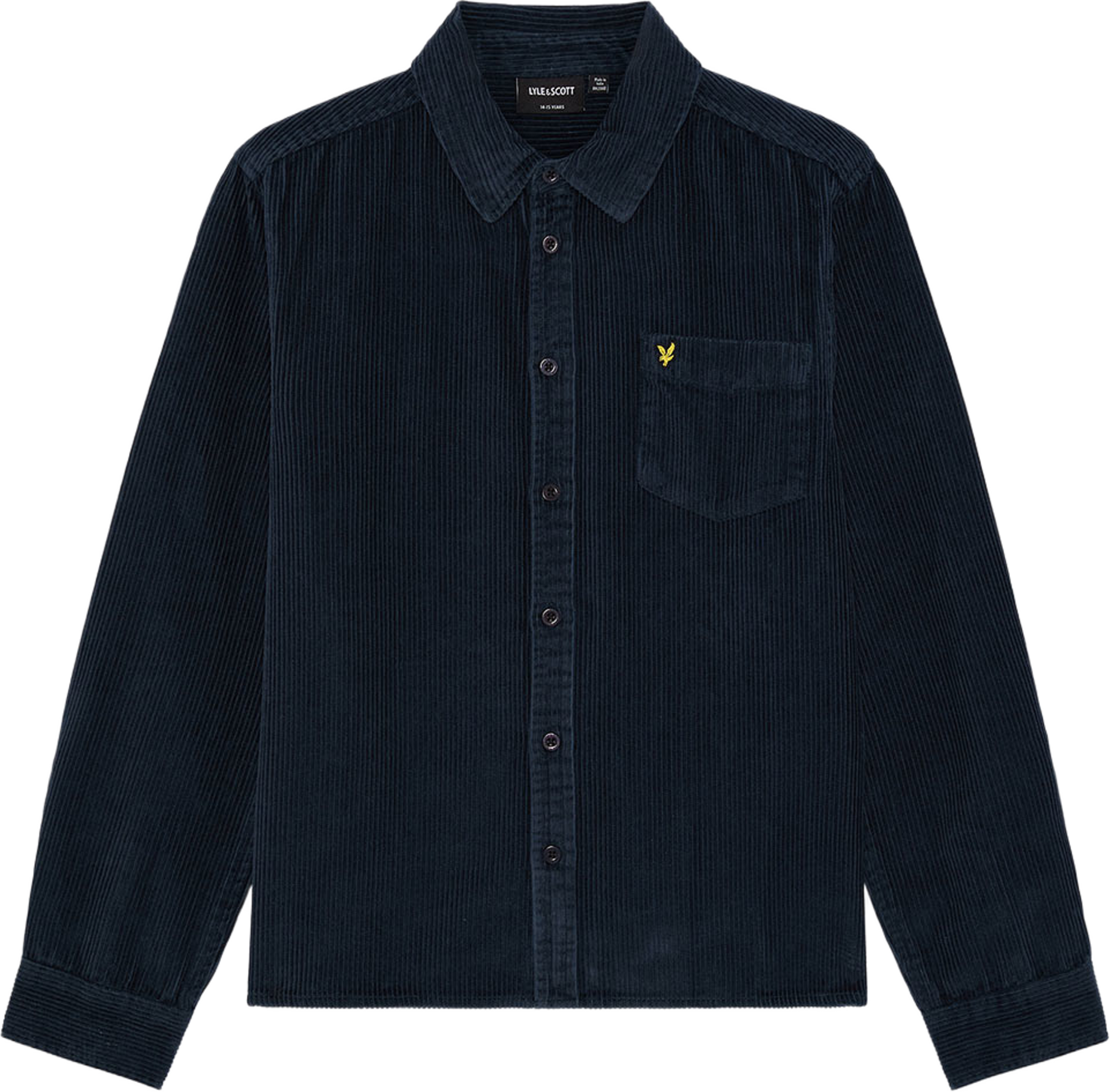 Long Sleeve Shirt, från Lyle & Scott, i färgen Dark Navy. Klicka för att öppna bilden i stort format