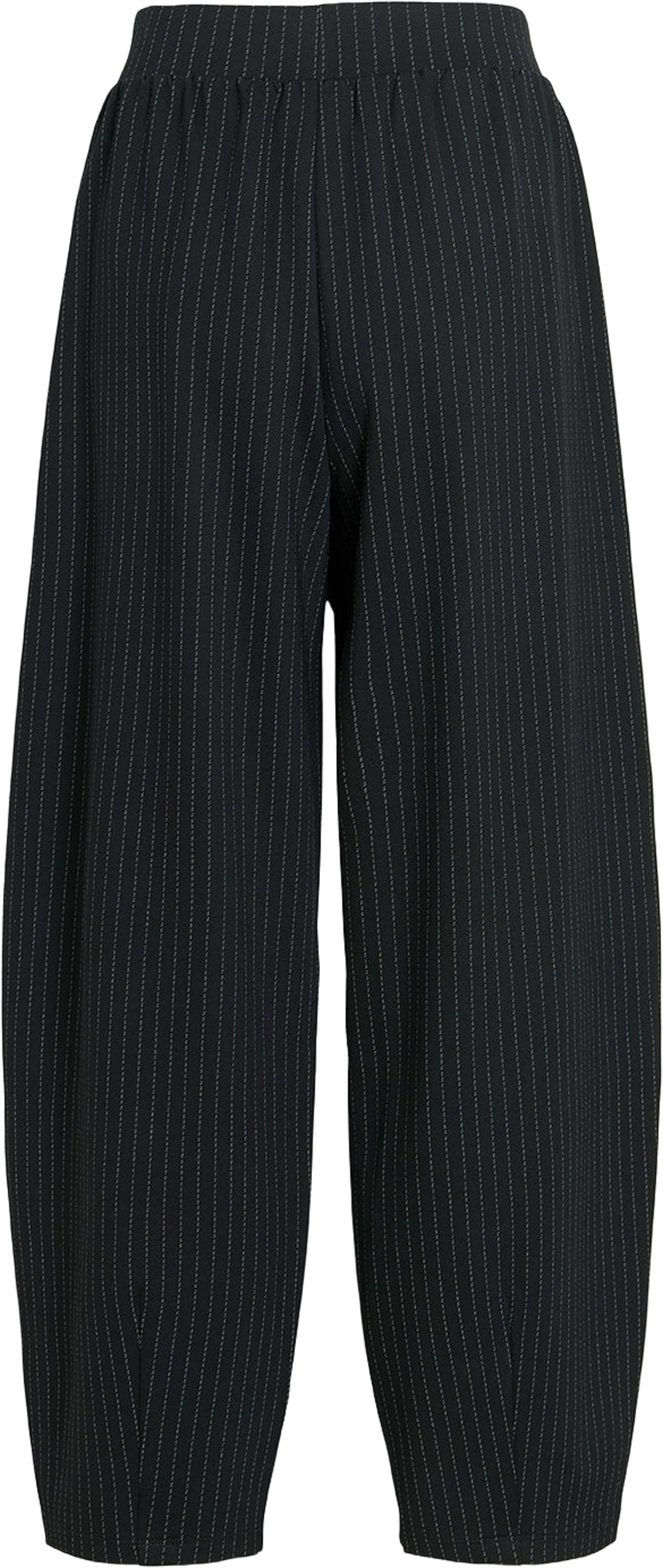 Vimastriba Barrel Pants, från Vila, i färgen Black Beauty Pinstripe. Klicka för att öppna bilden i stort format