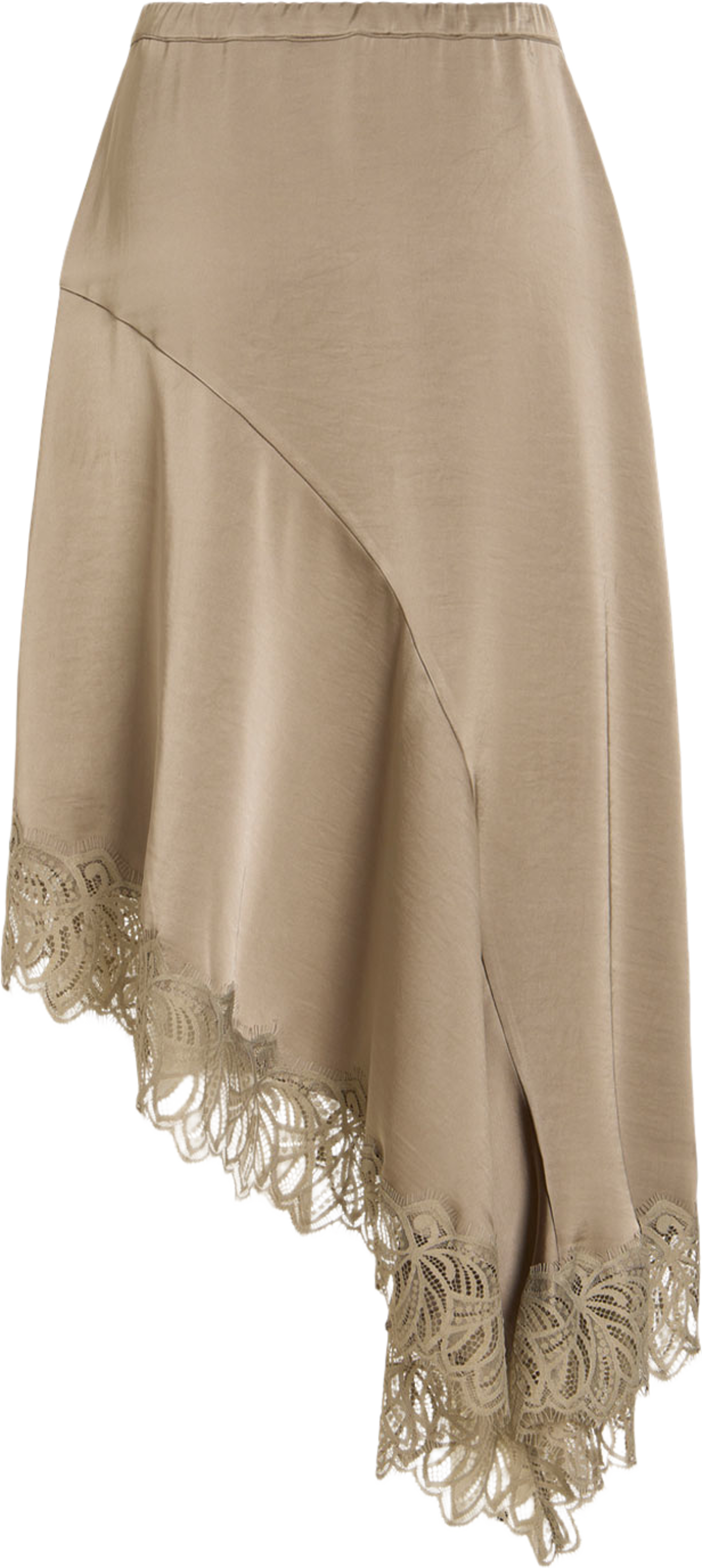 Vilea Lace Skirt, från Vila, i färgen Vintage Khaki. Klicka för att öppna bilden i stort format
