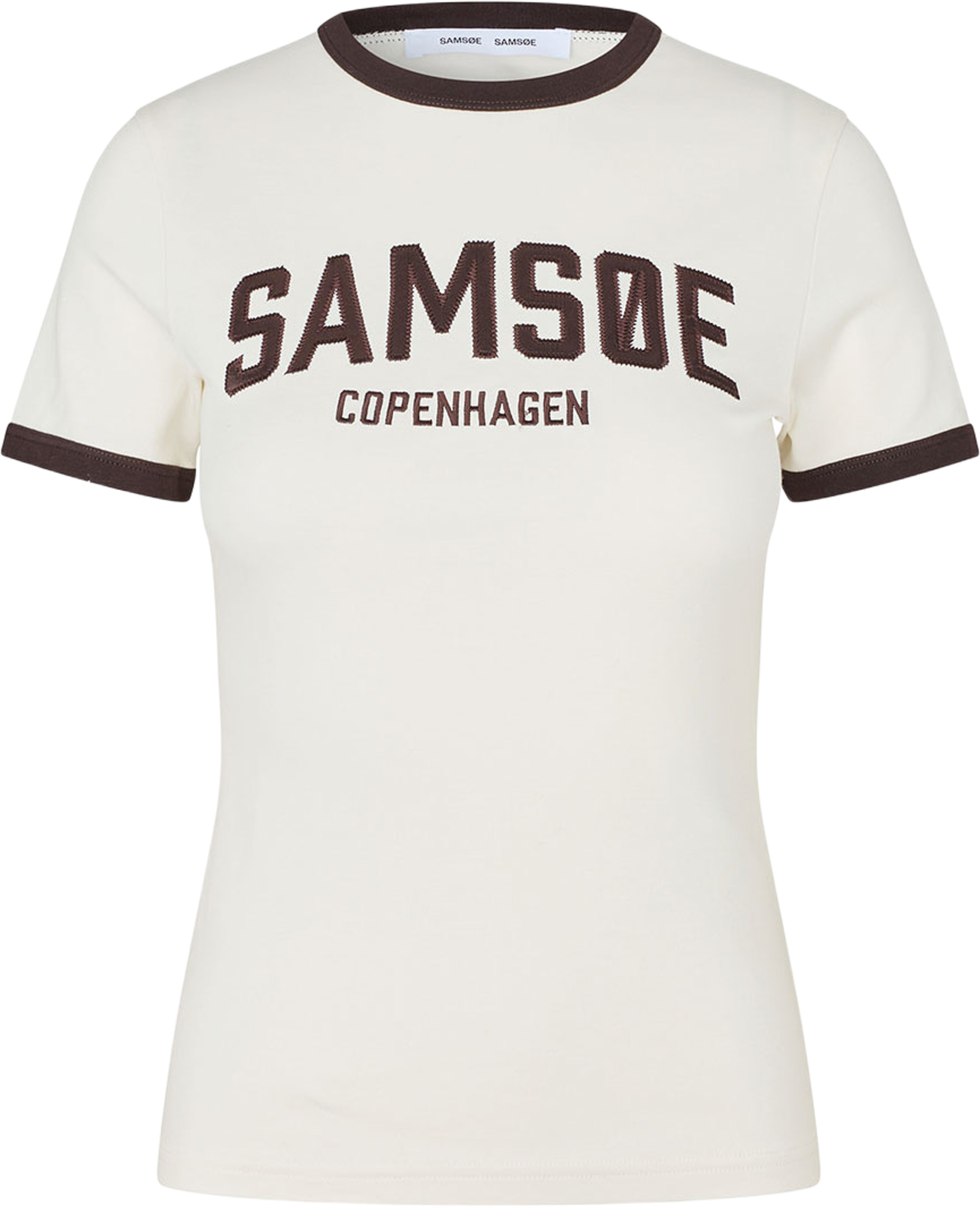 Sabond Ss T-Shirt 15318, från SAMSOE SAMSOE, i färgen Egret. Klicka för att öppna bilden i stort format