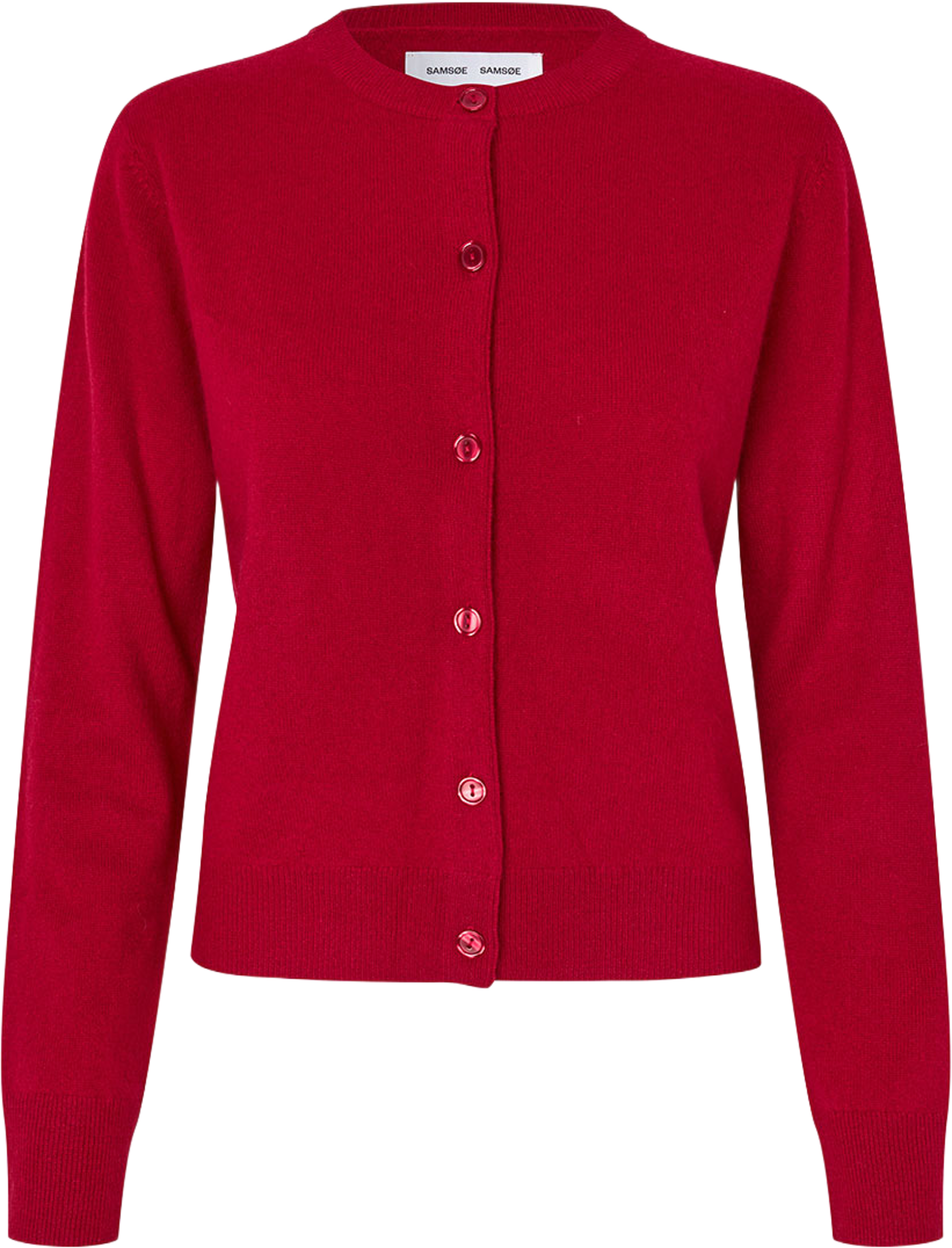 Saboston Cardigan 6304, från SAMSOE SAMSOE, i färgen Sun-dried Tomato. Klicka för att öppna bilden i stort format
