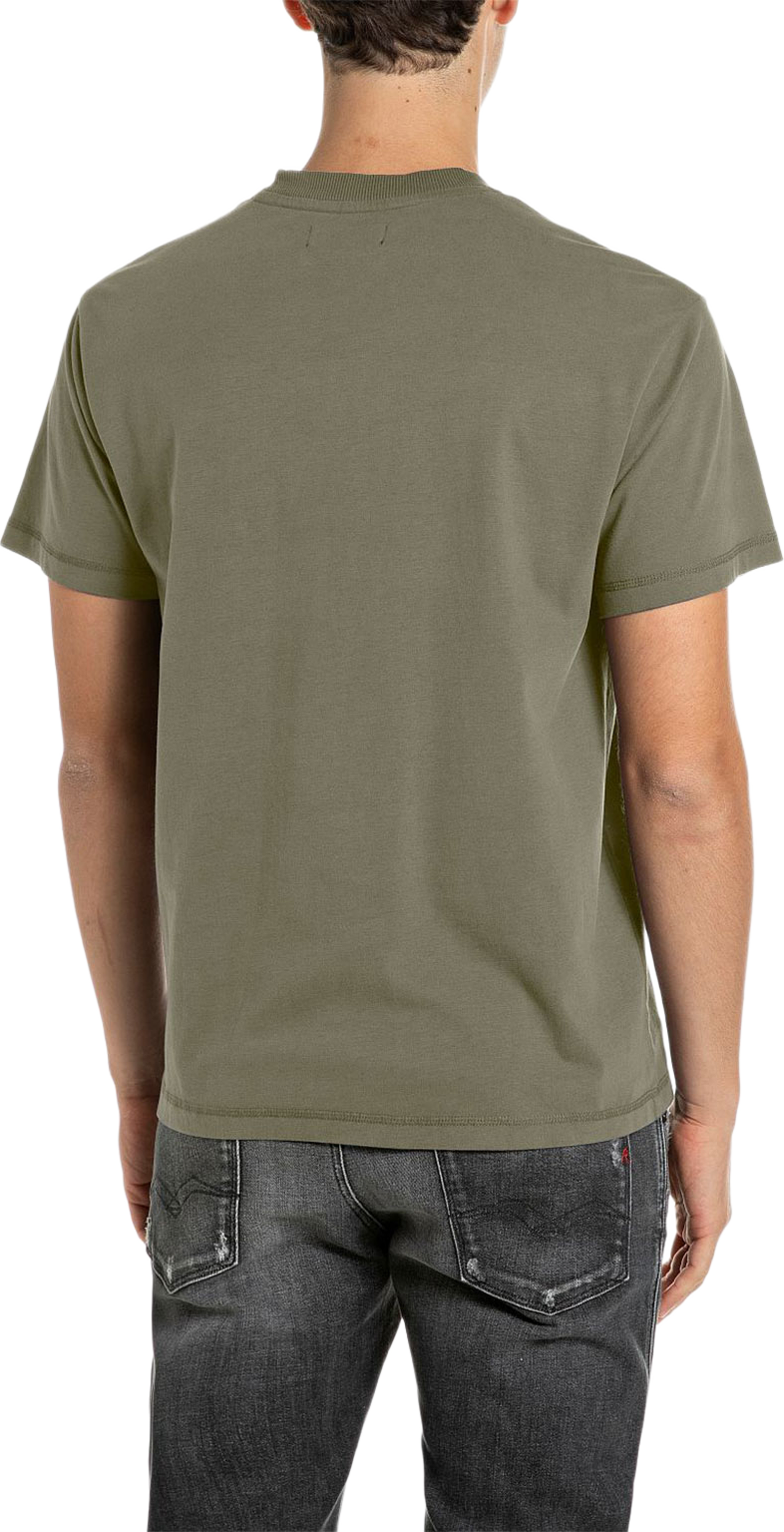 Basic T-shirt, från Replay, i färgen Ivy Green. Klicka för att öppna bilden i stort format