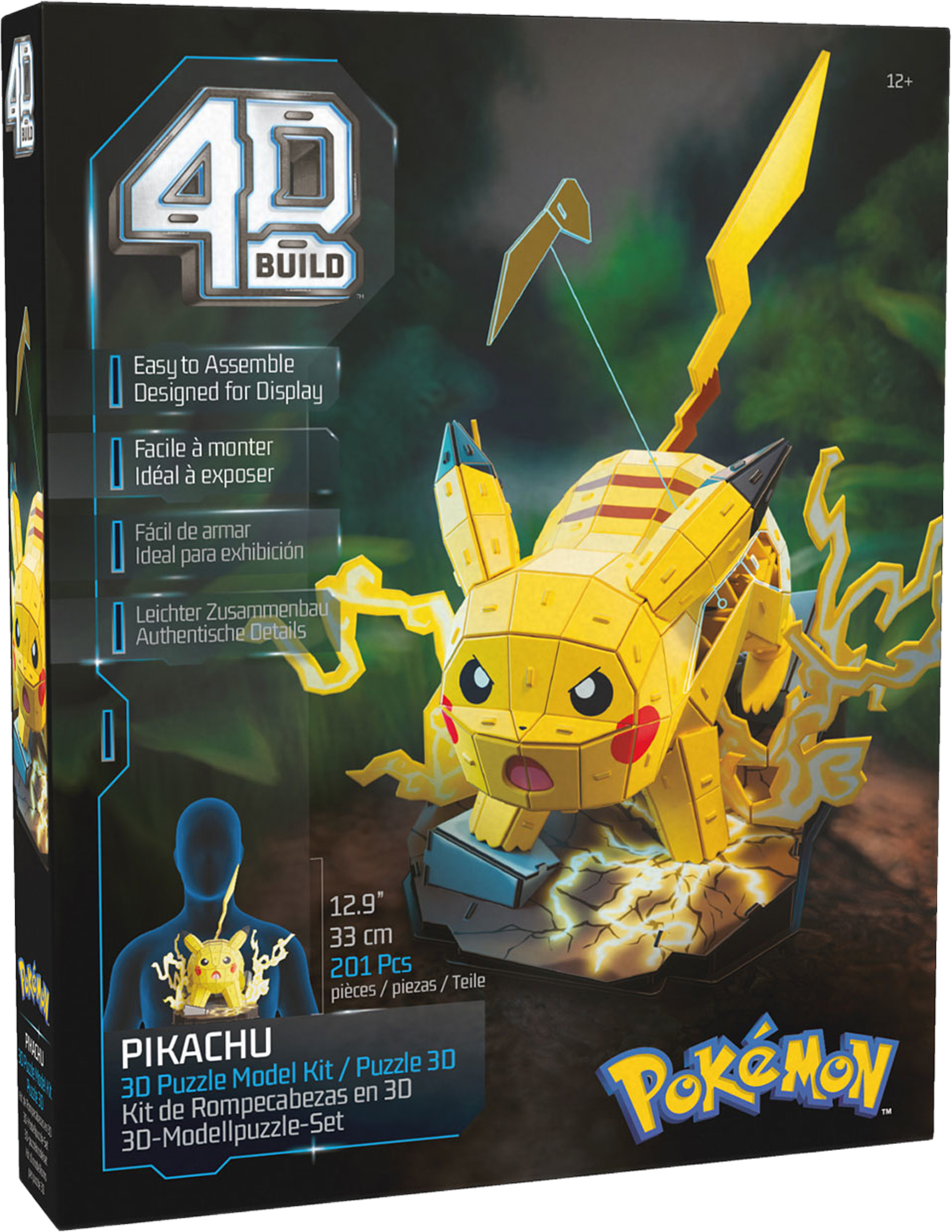 4D Puzzles Pokémon 30 cm - Pikachu, från POKEMON. Klicka för att öppna bilden i stort format