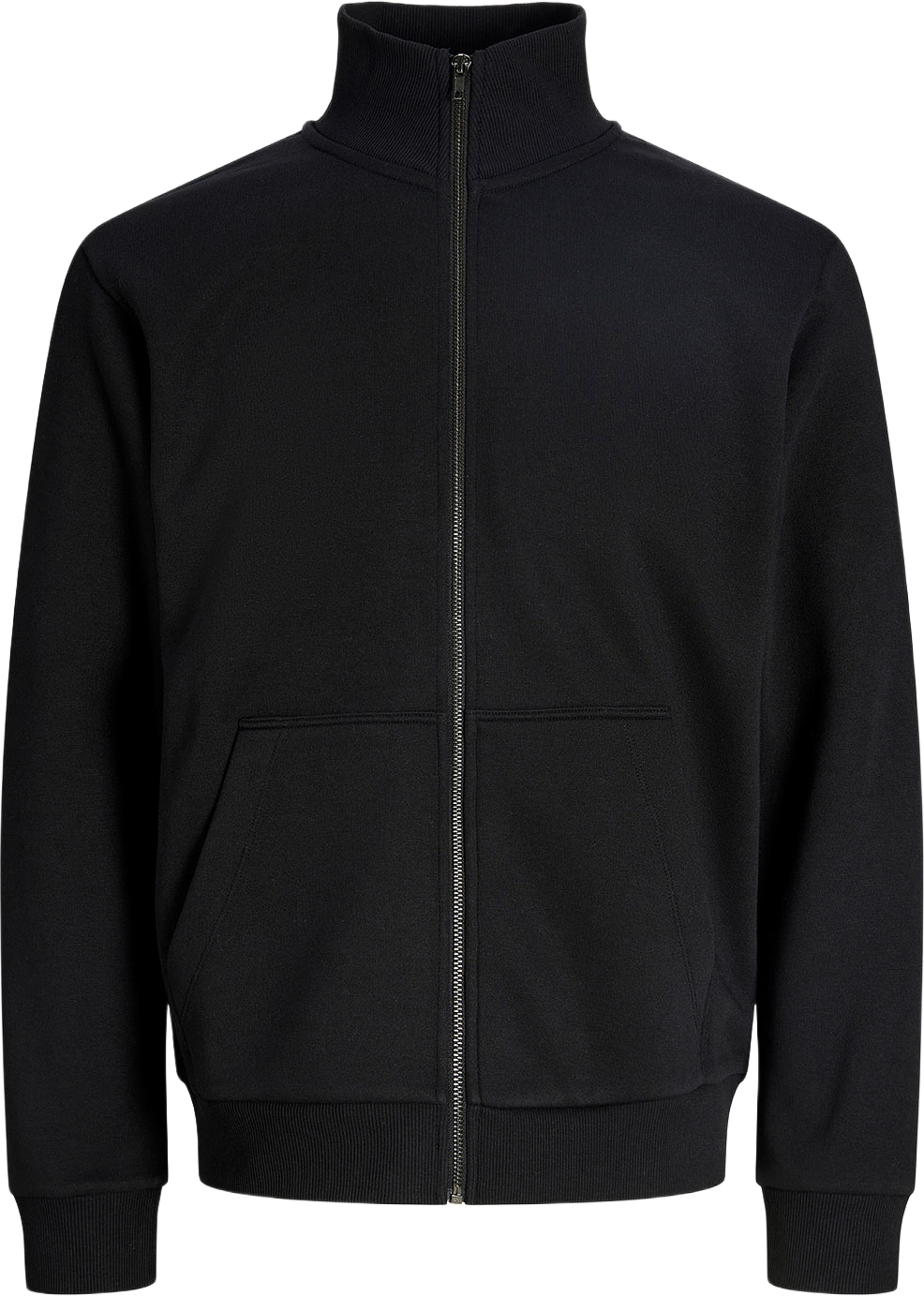 Bradley Sweat Zip, från Jack & Jones, i färgen Black. Klicka för att öppna bilden i stort format