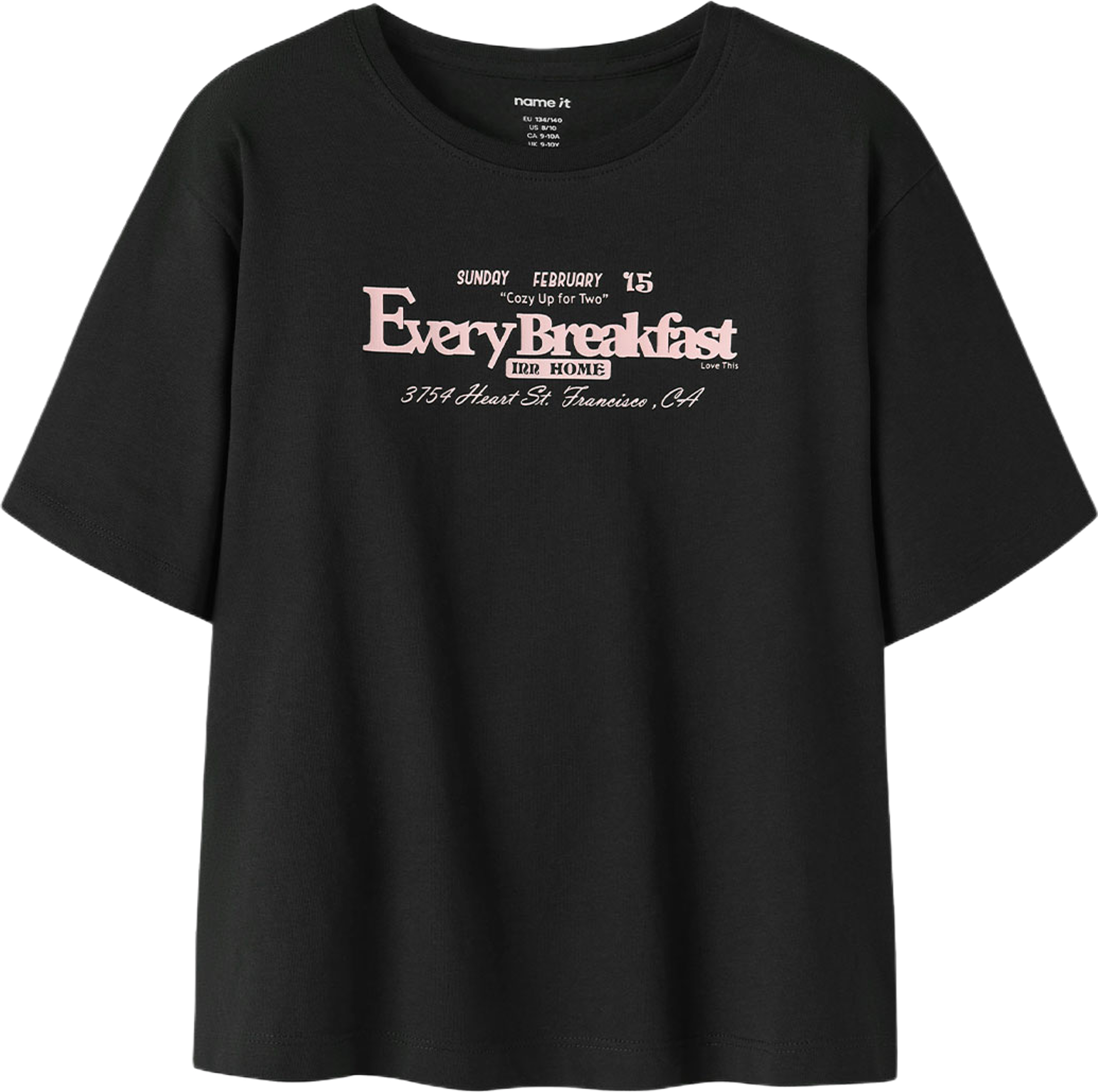 Katimo T-Shirt, från Name It, i färgen Black. Klicka för att öppna bilden i stort format