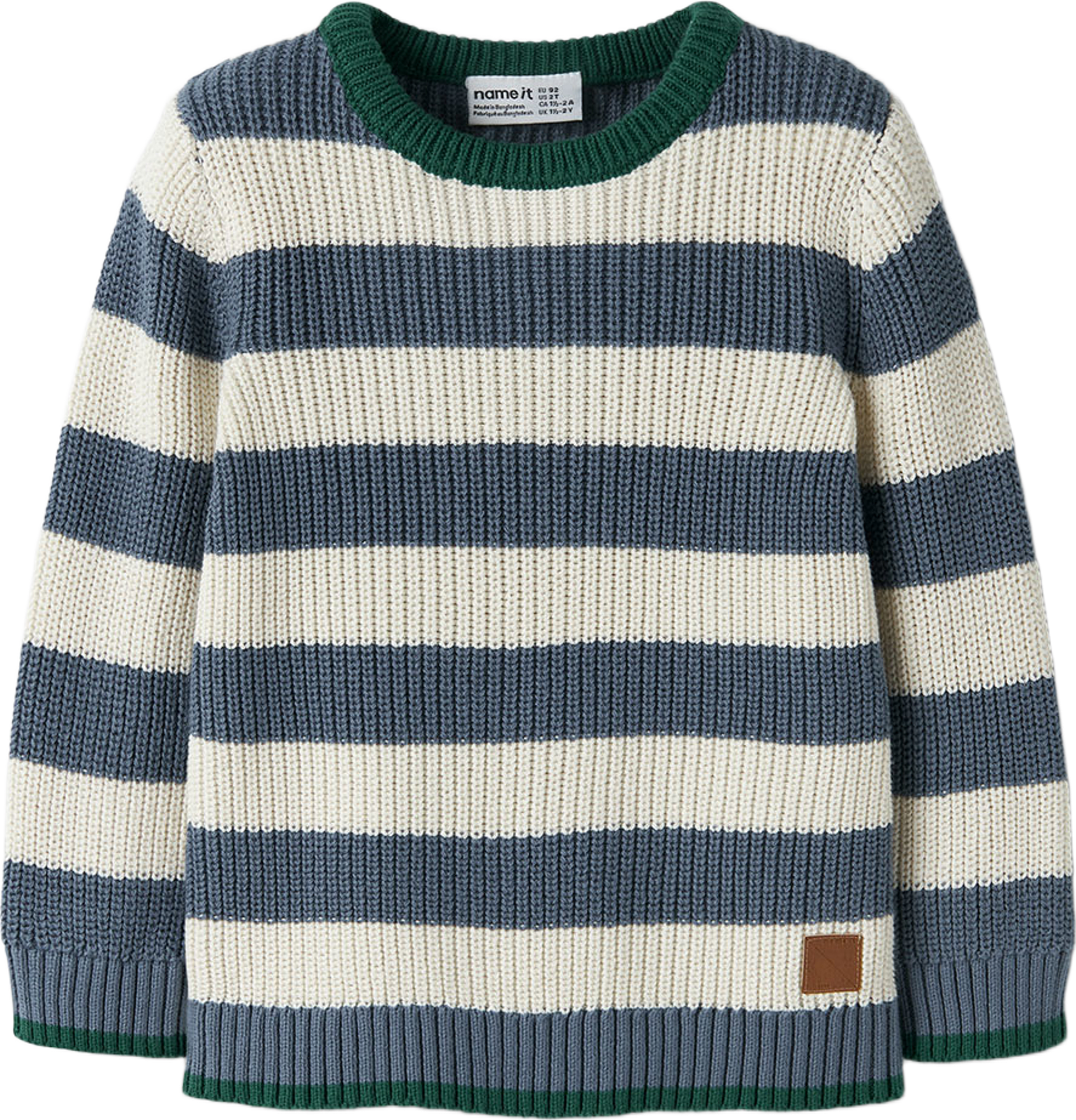 Nereus Knit, från Name It, i färgen Blue Mirage. Klicka för att öppna bilden i stort format