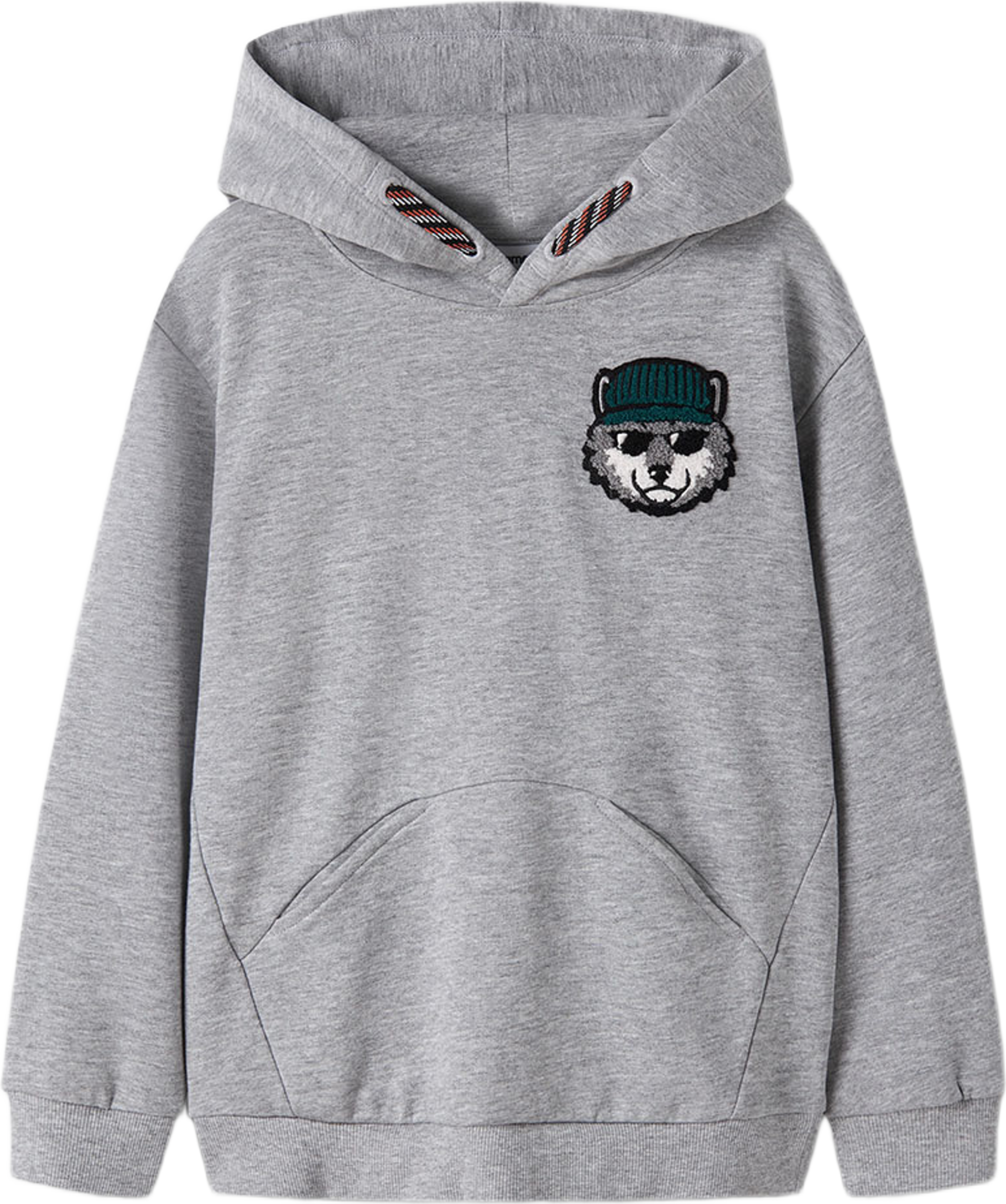 Nkmosvaldi Seatshirt, från Name It, i färgen Grey Melange. Klicka för att öppna bilden i stort format