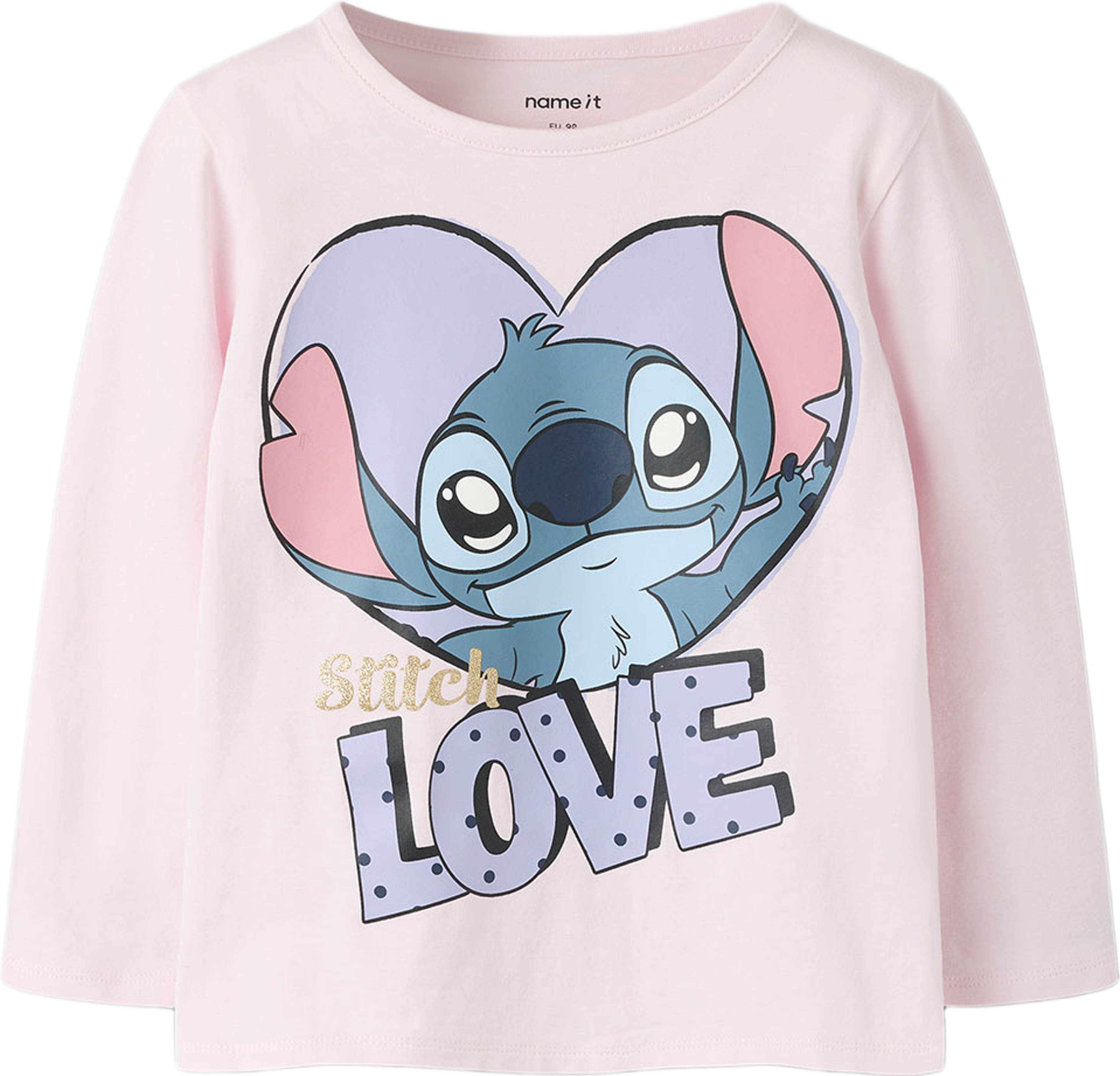 Anina Stitch Top, från Name It, i färgen Cradle Pink. Klicka för att öppna bilden i stort format