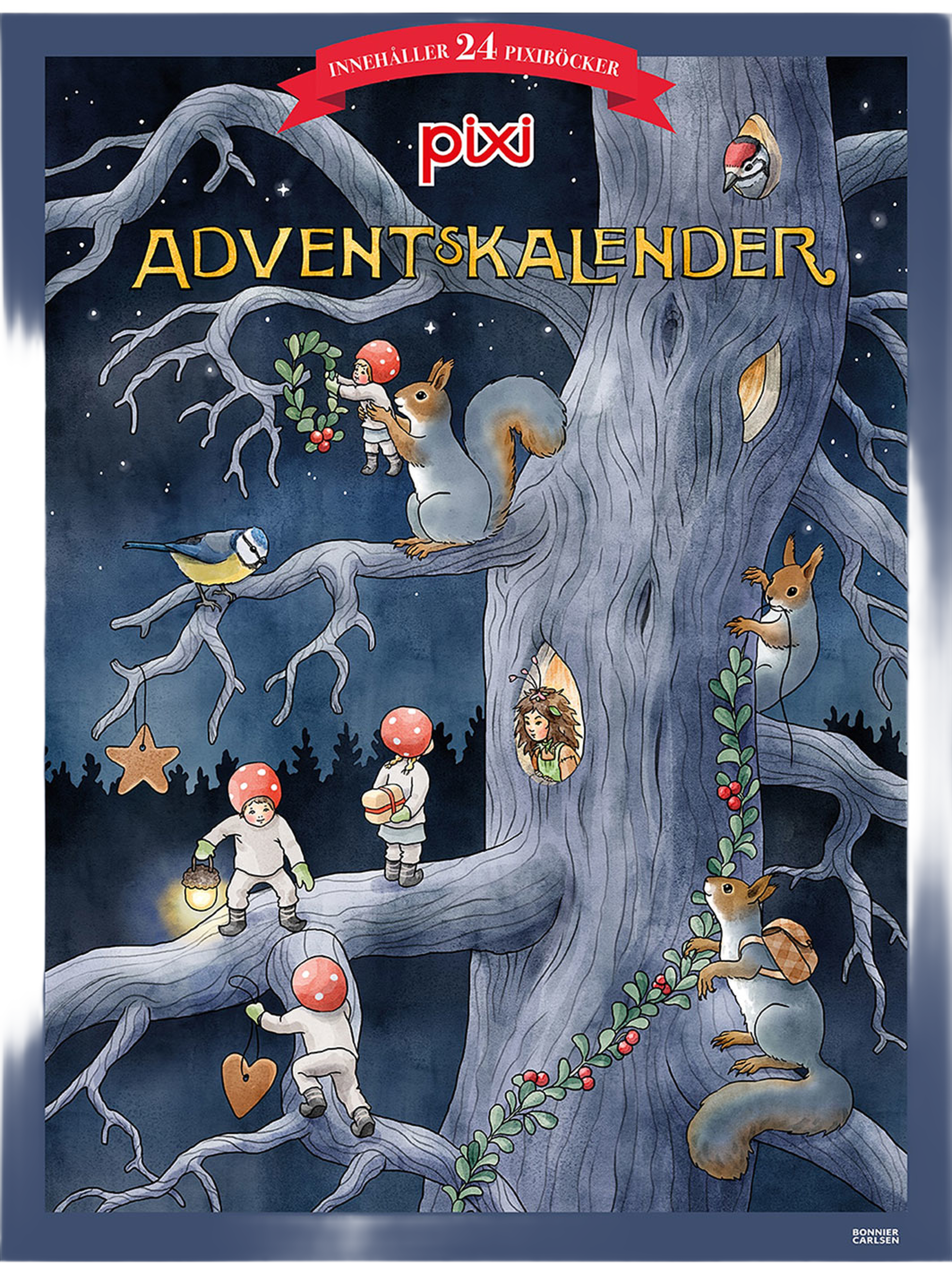 Pixi adventskalender: Maria Löfgren, från Bonnier Carlsen. Klicka för att öppna bilden i stort format