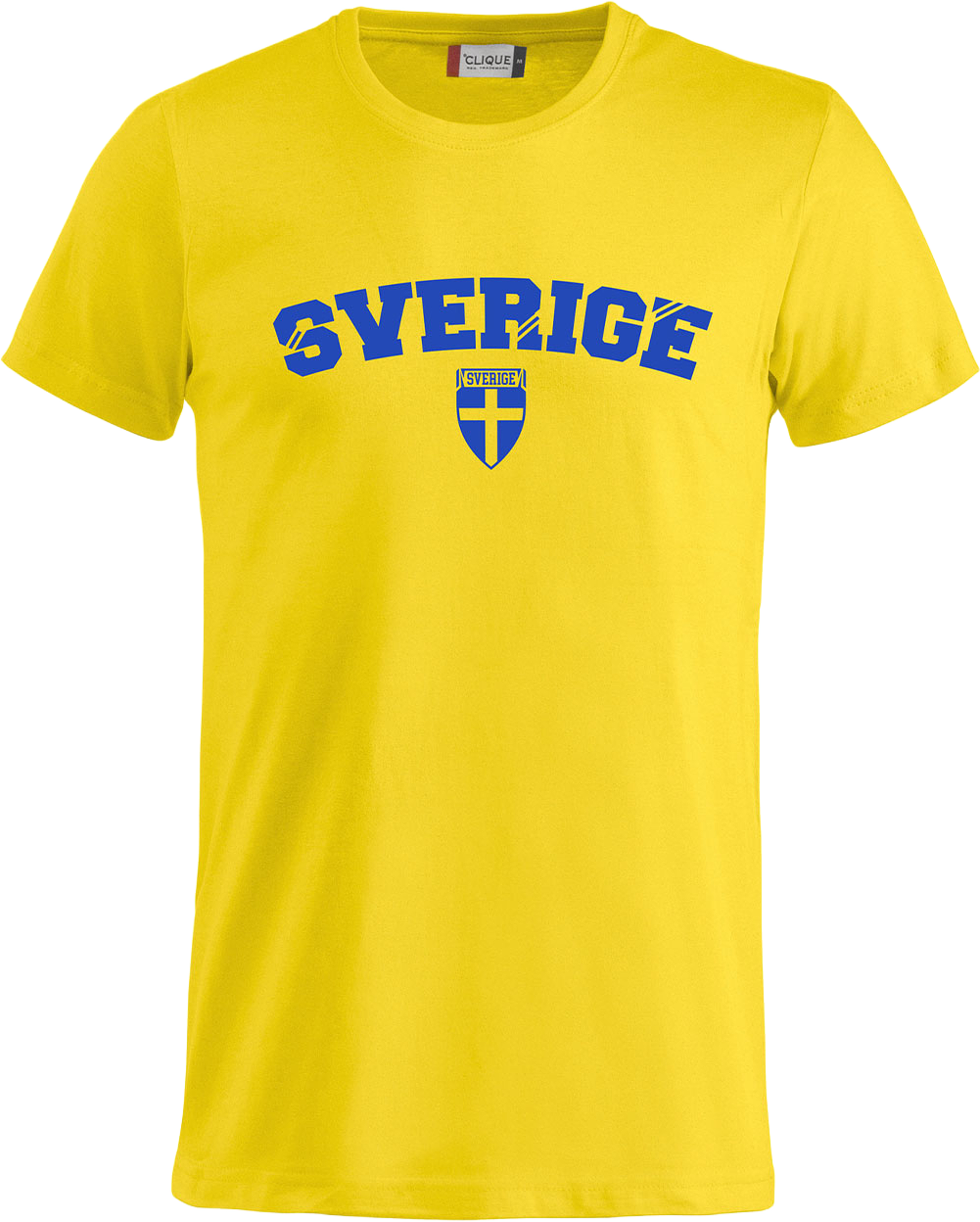Sverige T-shirt Junior, från Clique, i färgen Citron. Klicka för att öppna bilden i stort format