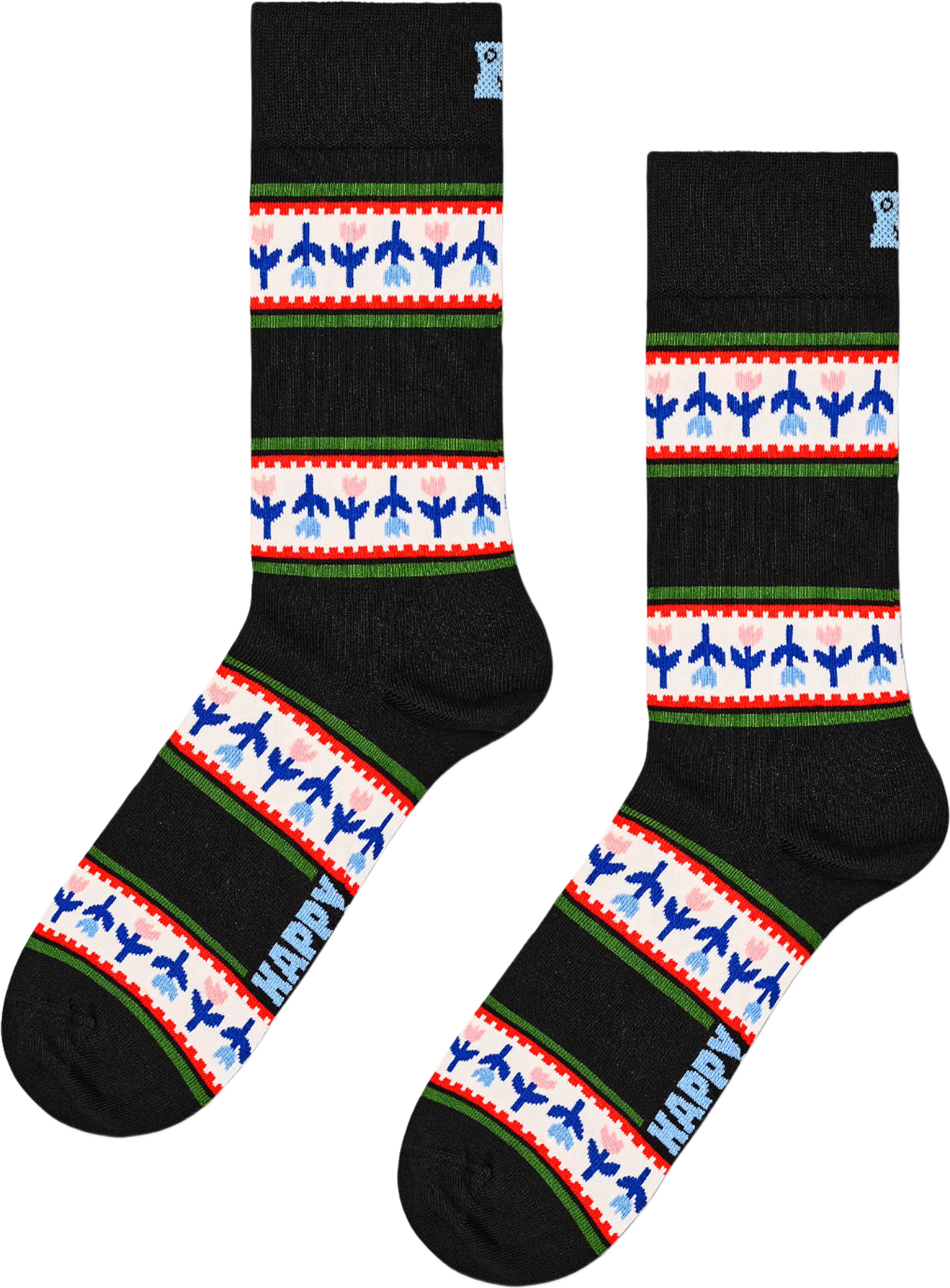 3-Pack Mother´s Tulip Socks Gift Set, från Happy Socks, i färgen Navy. Klicka för att öppna bilden i stort format