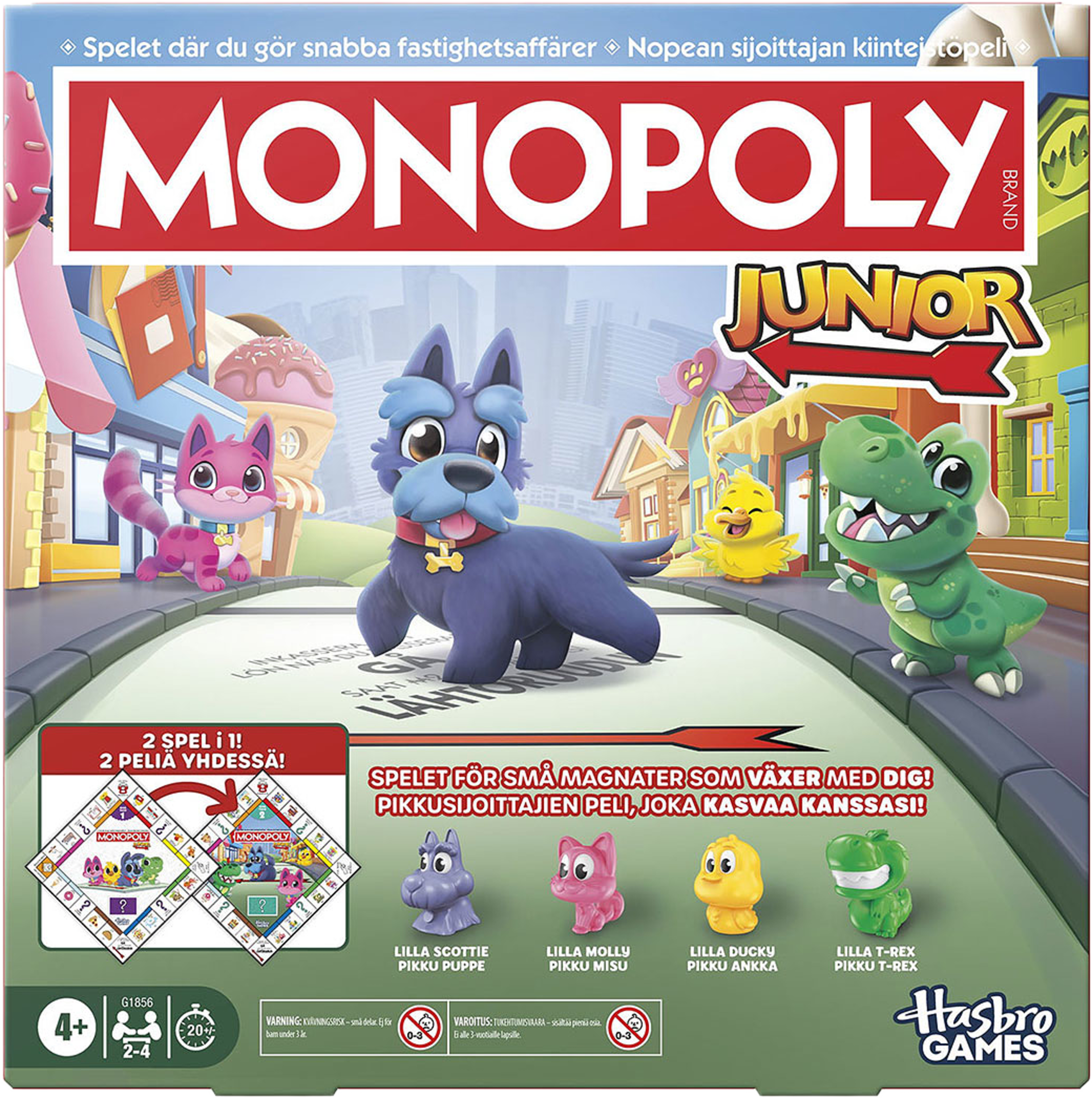 Monopoly Junior Square, från HASBRO GAMES. Klicka för att öppna bilden i stort format