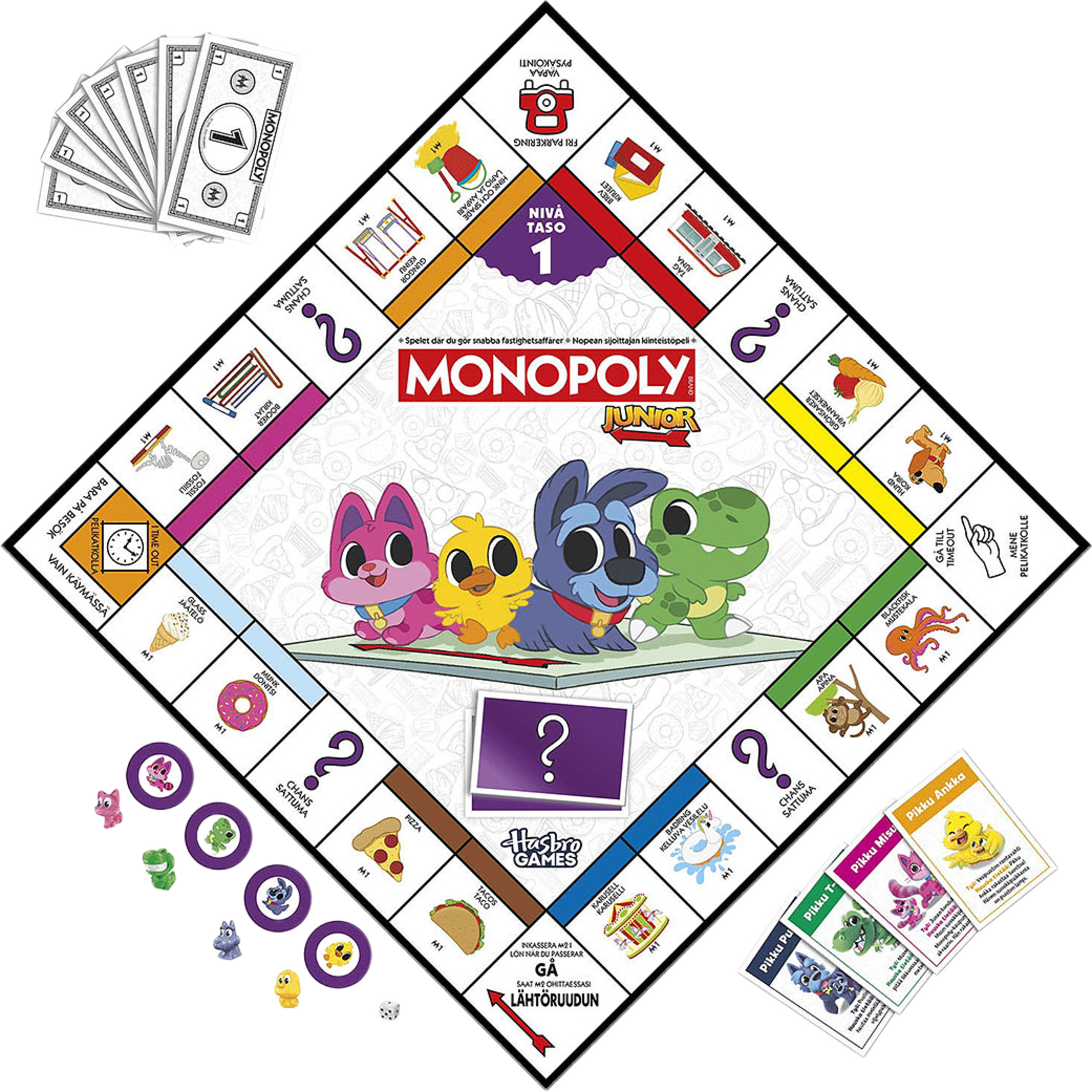 Monopoly Junior Square, från HASBRO GAMES. Klicka för att öppna bilden i stort format