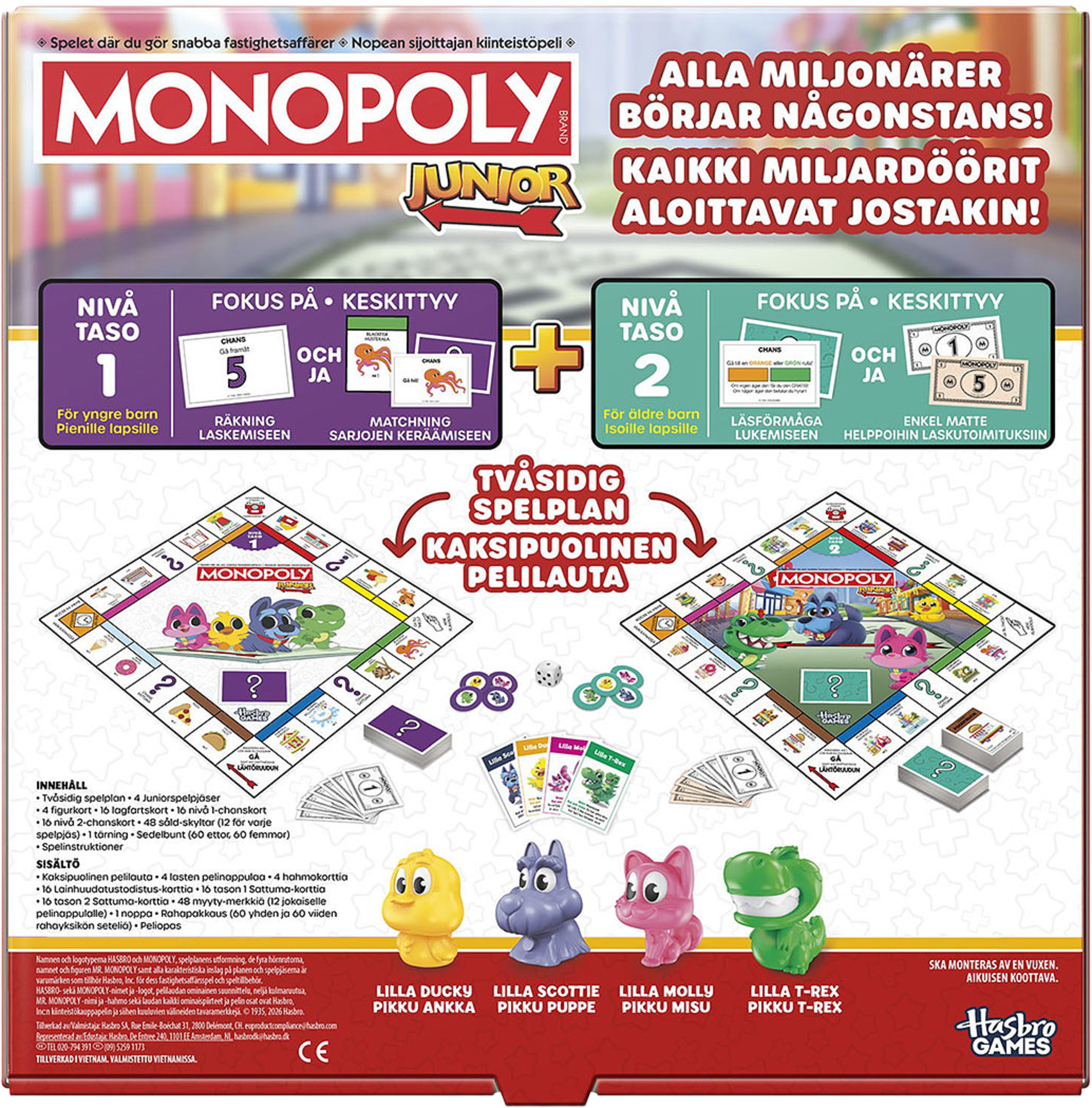 Monopoly Junior Square, från HASBRO GAMES. Klicka för att öppna bilden i stort format