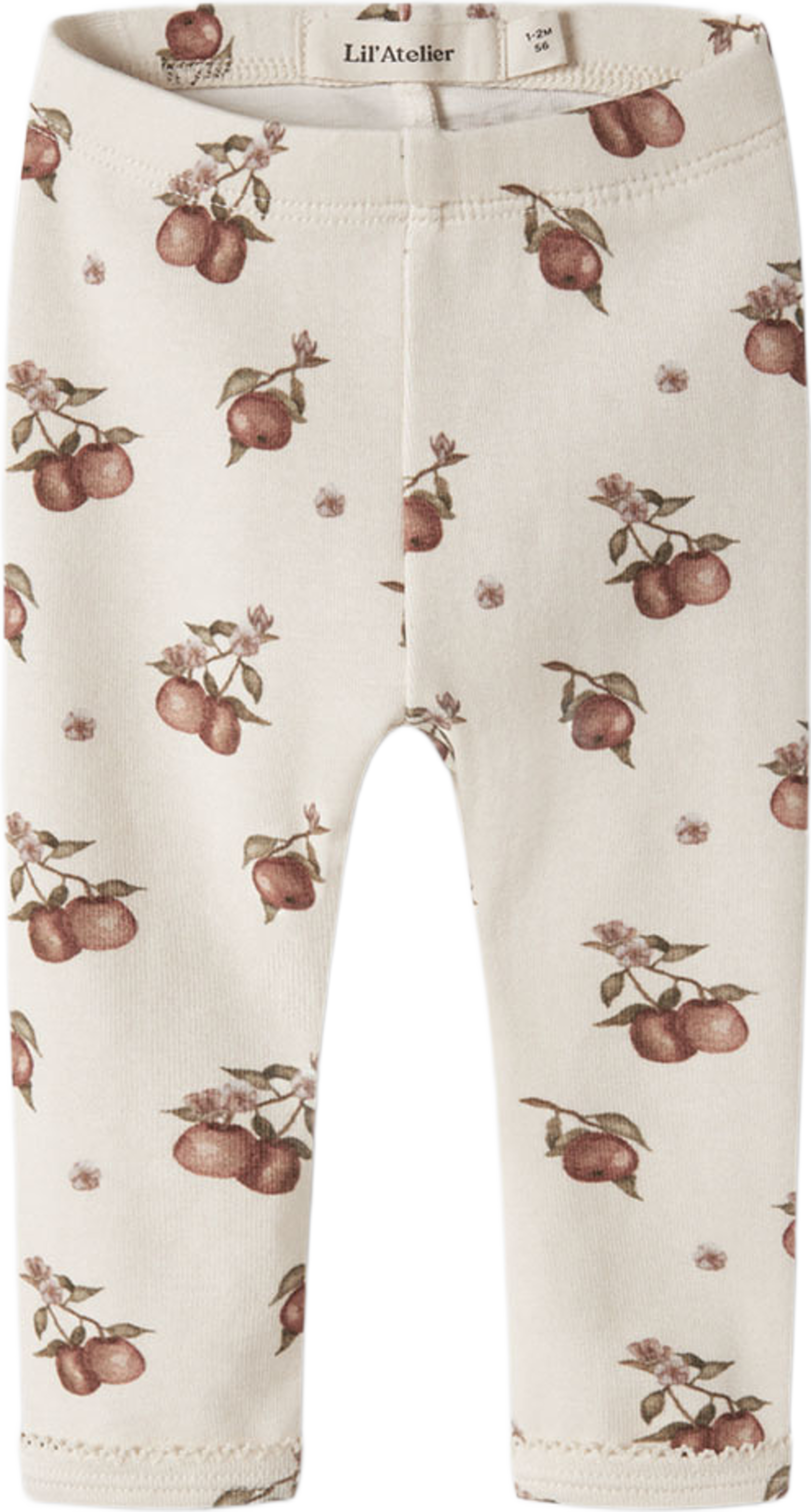 Gayo Slim Leggings, från Lil'Atelier, i färgen Turtledove Apple. Klicka för att öppna bilden i stort format